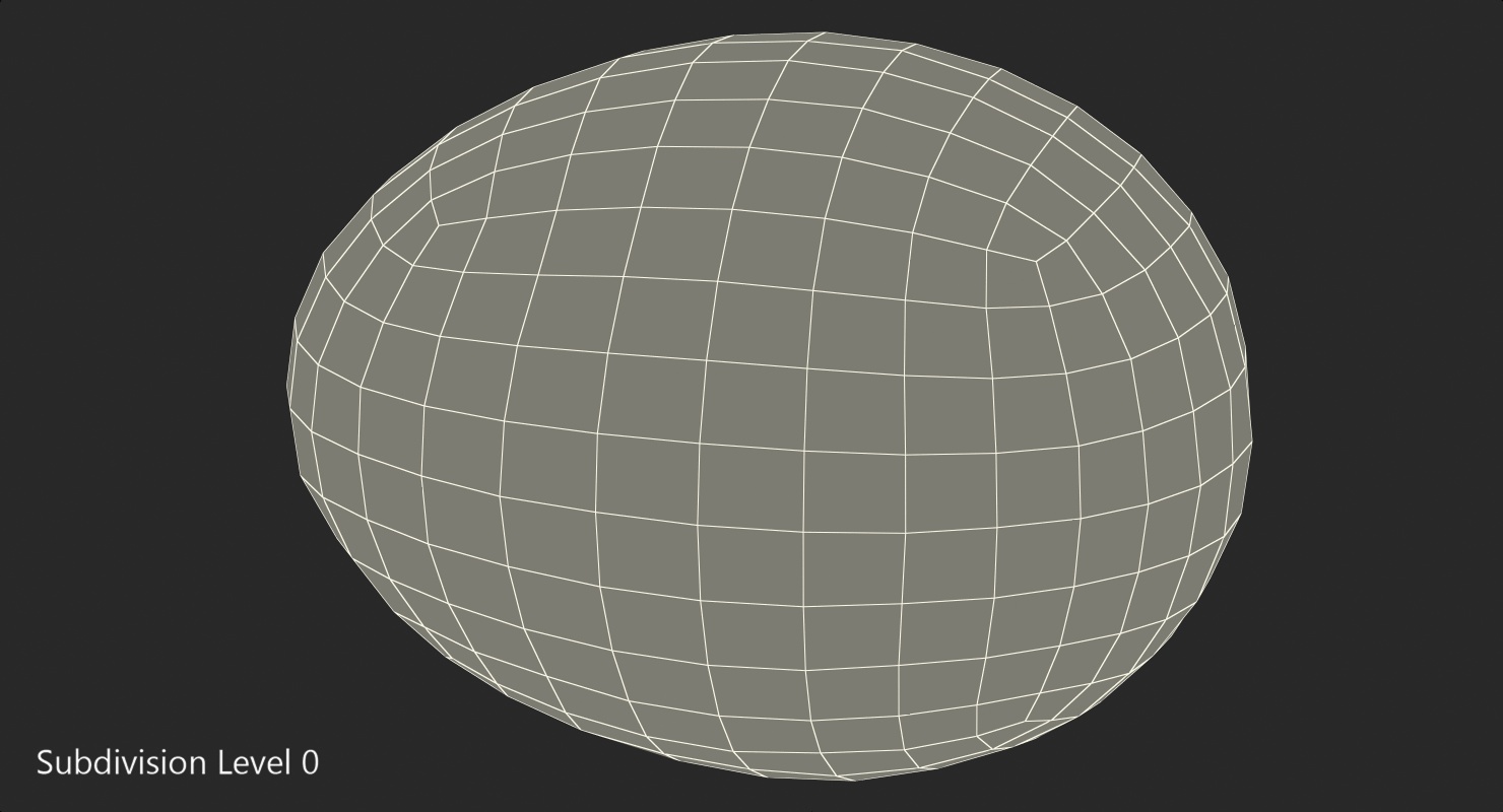 3D Fresh Dinosaur Egg model