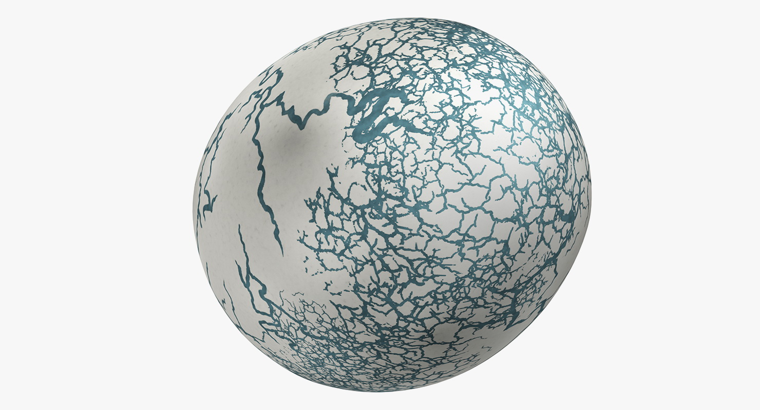 3D Fresh Dinosaur Egg model