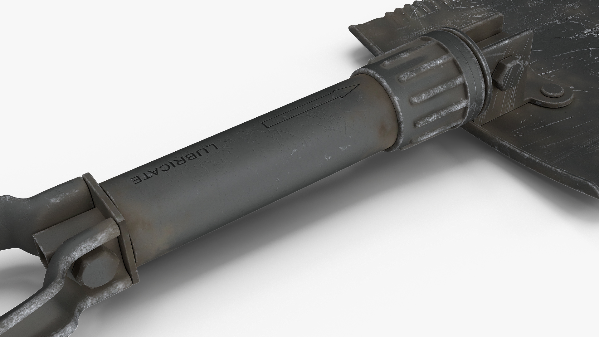 3D Used US GI Military Entrenching Shovel model