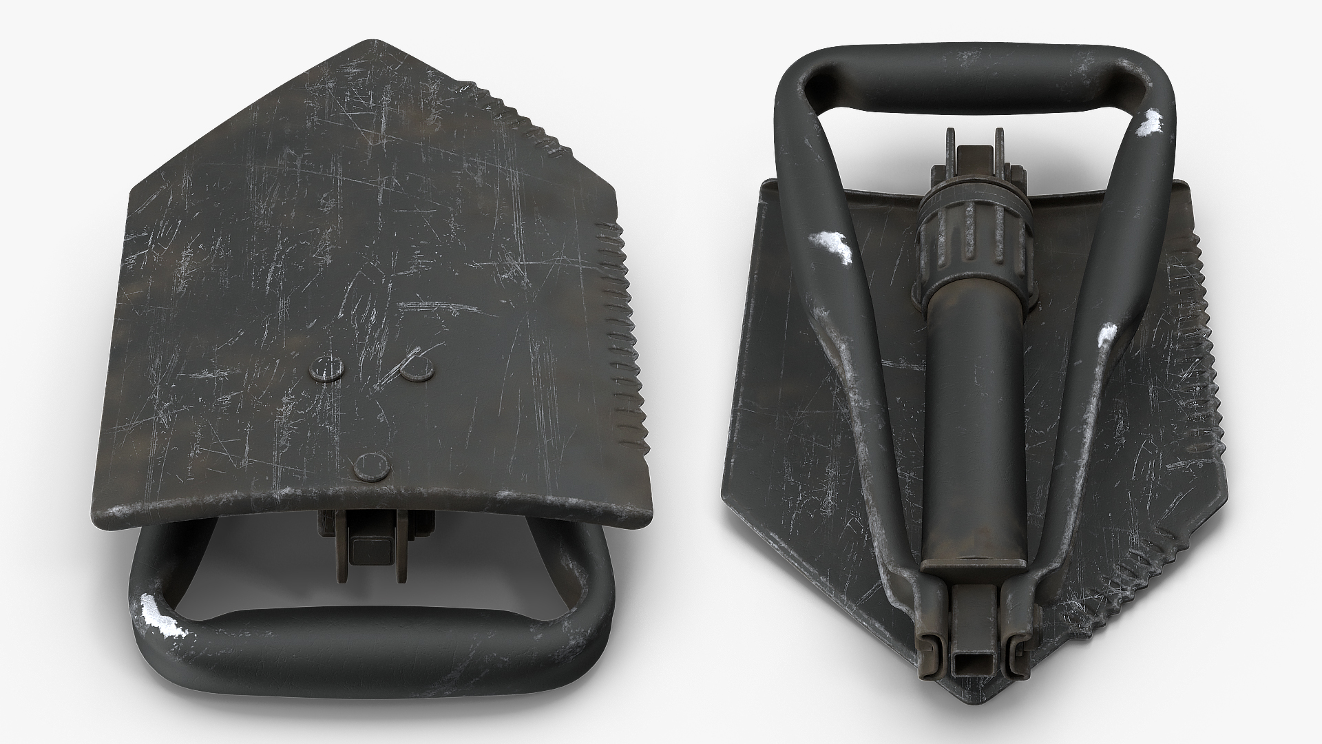 3D Used US GI Military Entrenching Shovel model