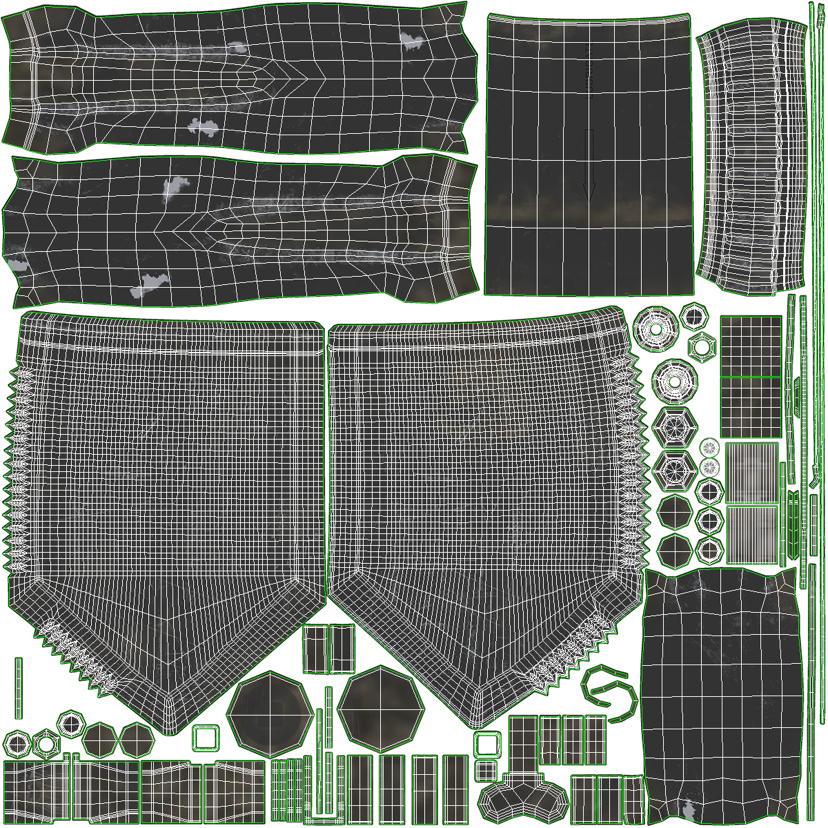 3D Used US GI Military Entrenching Shovel model