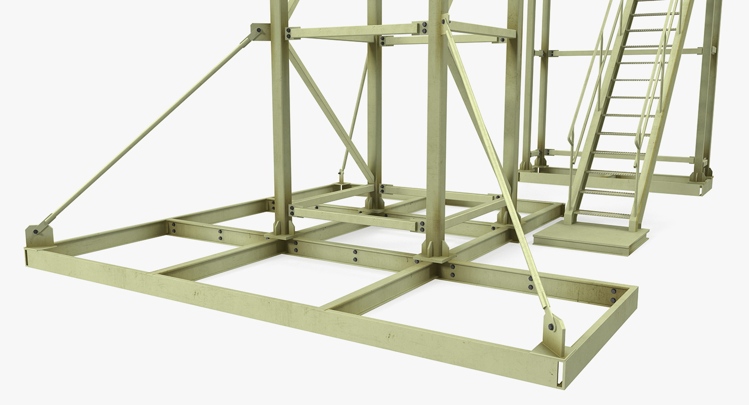 3D Military Observation Tower