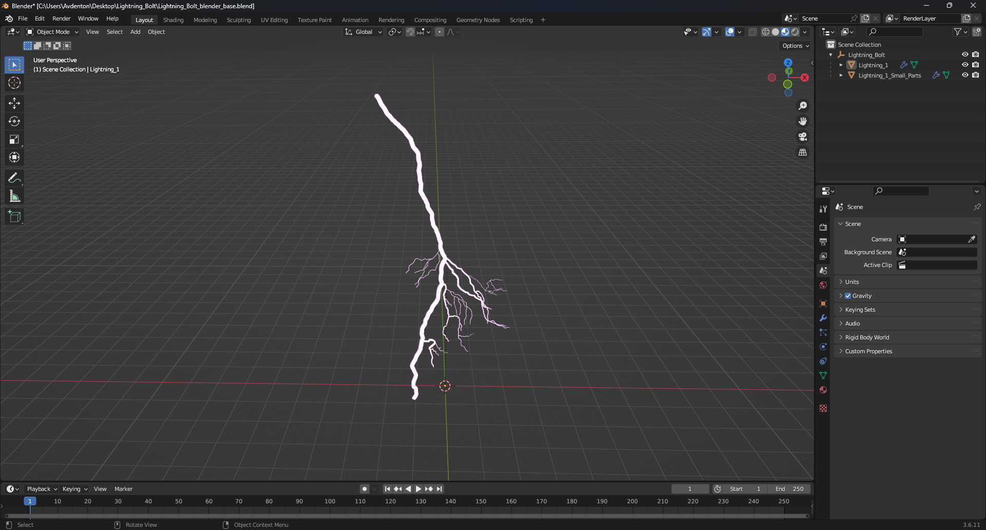 Lightning Bolt 3D model