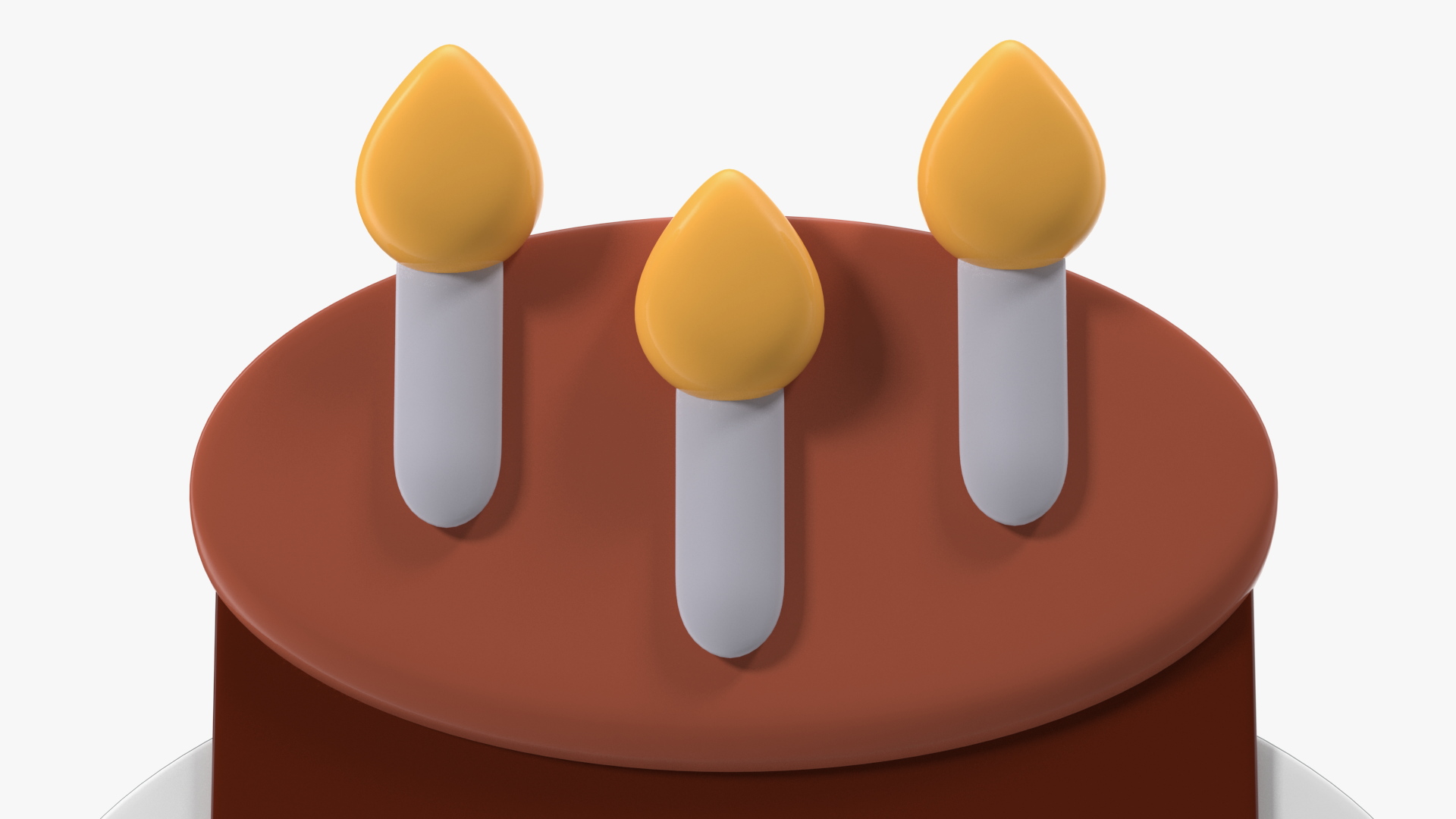 Birthday Cake Emoji 3D model