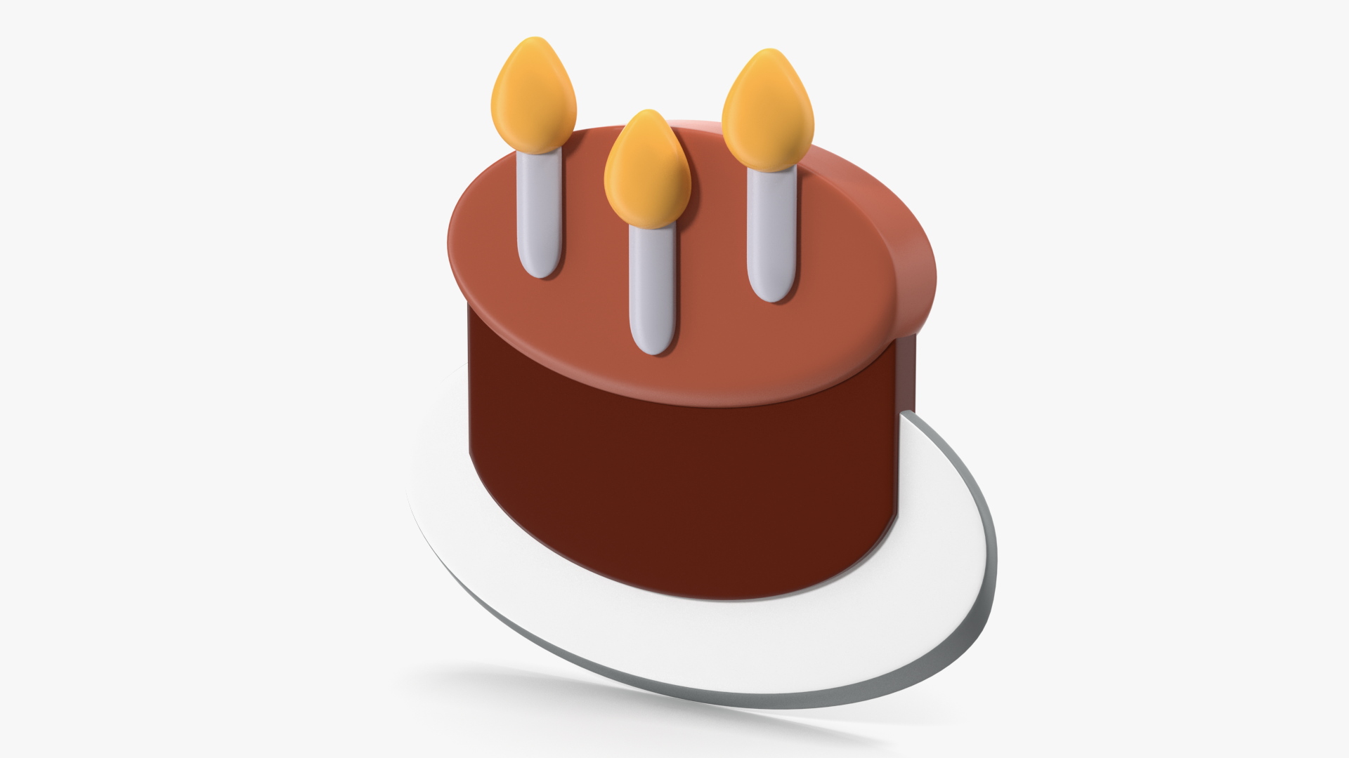Birthday Cake Emoji 3D model
