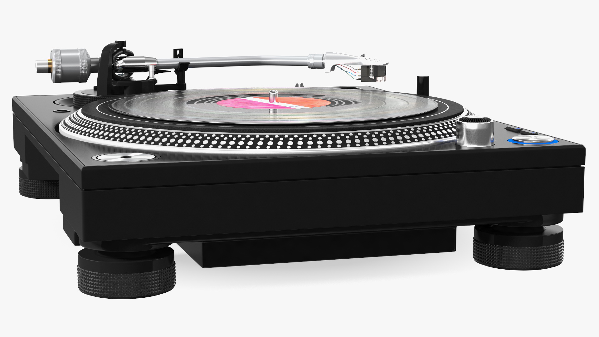 3D model DJ Turntable Pioneer PLX 1000 With Vinyl