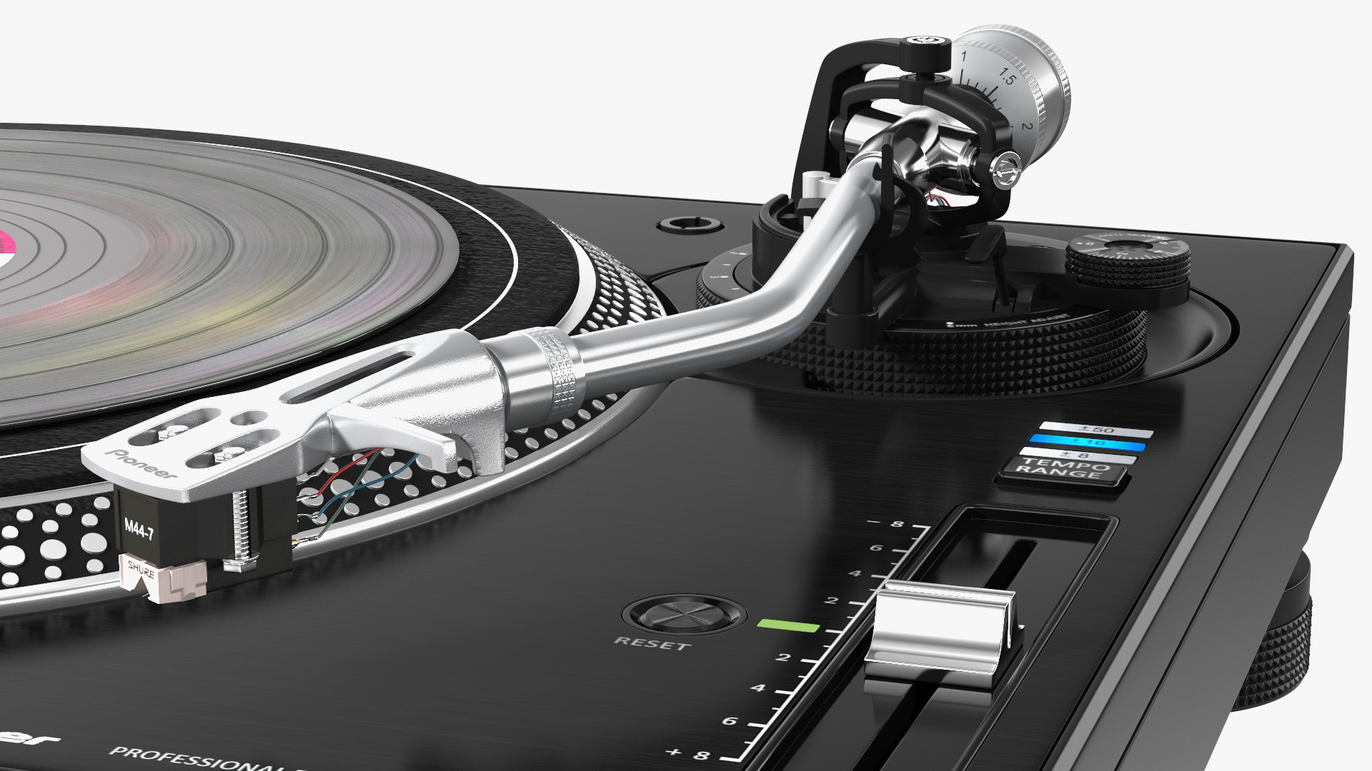 3D model DJ Turntable Pioneer PLX 1000 With Vinyl