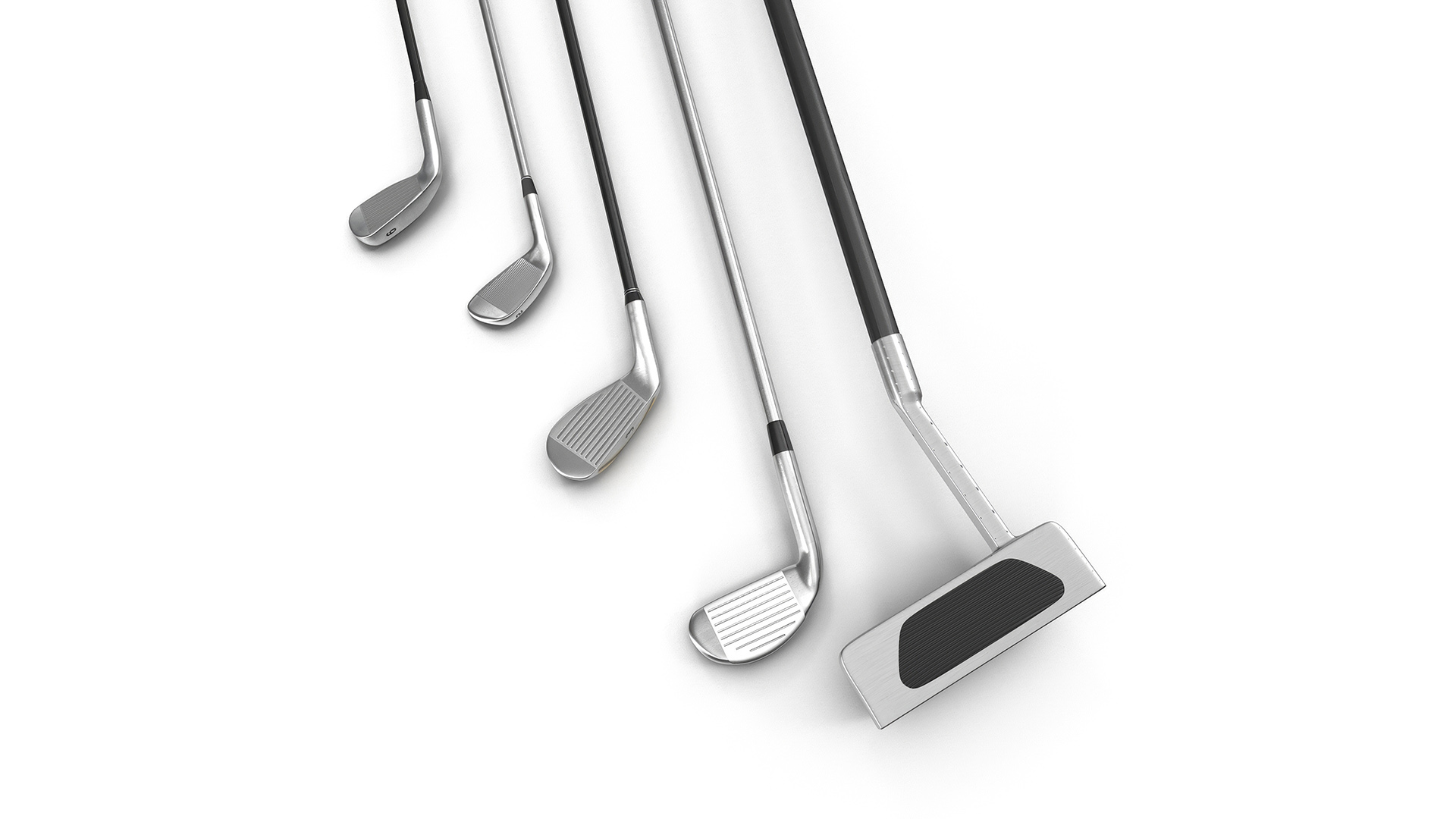 Golf Bag with Clubs 3D model