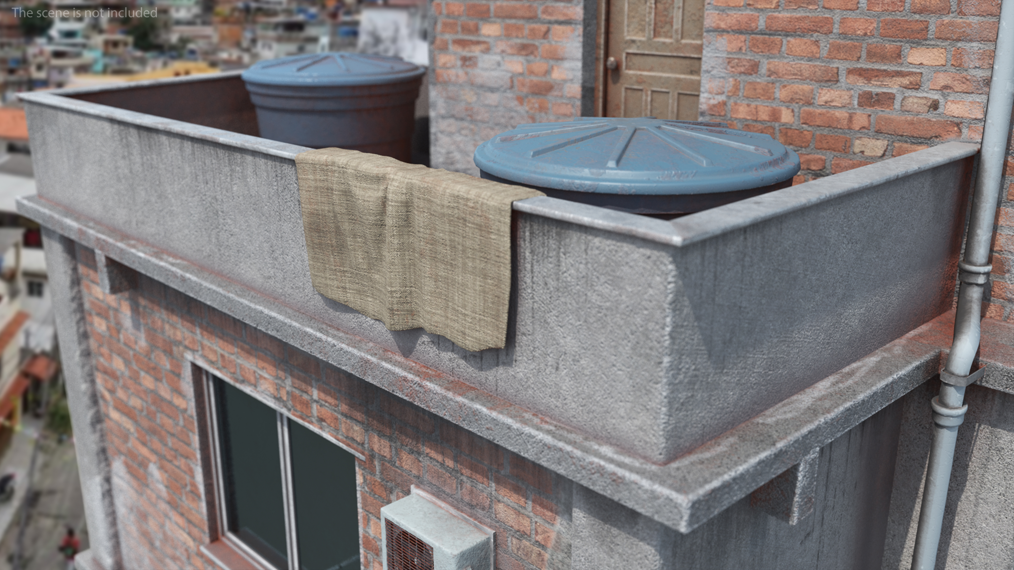 3D model Old Rio Favela House