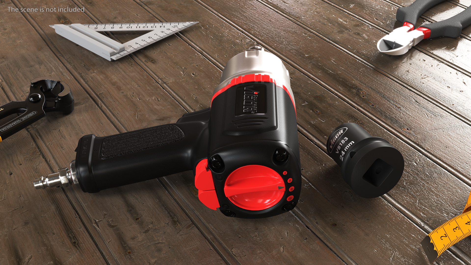 3D Vigor V6899 Air Impact Wrench with Wrench Head