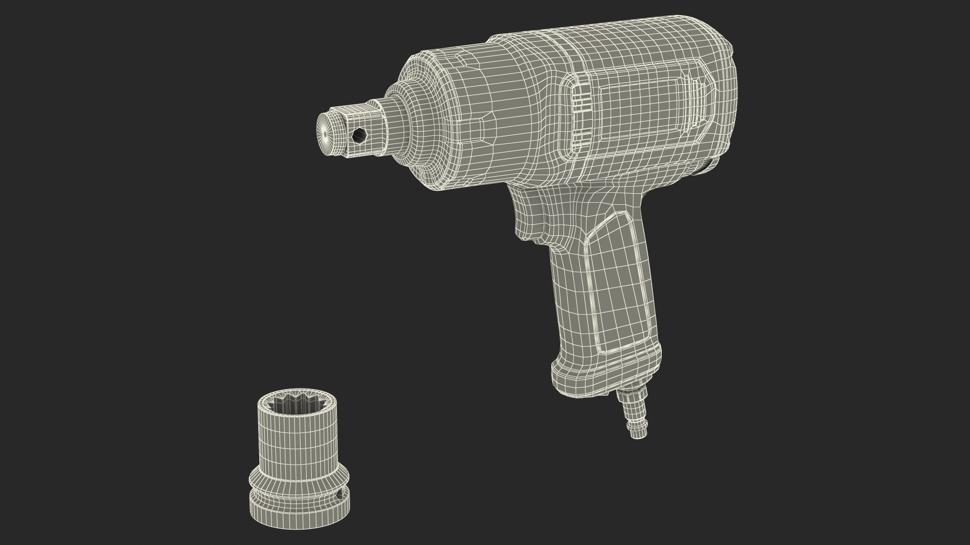 3D Vigor V6899 Air Impact Wrench with Wrench Head