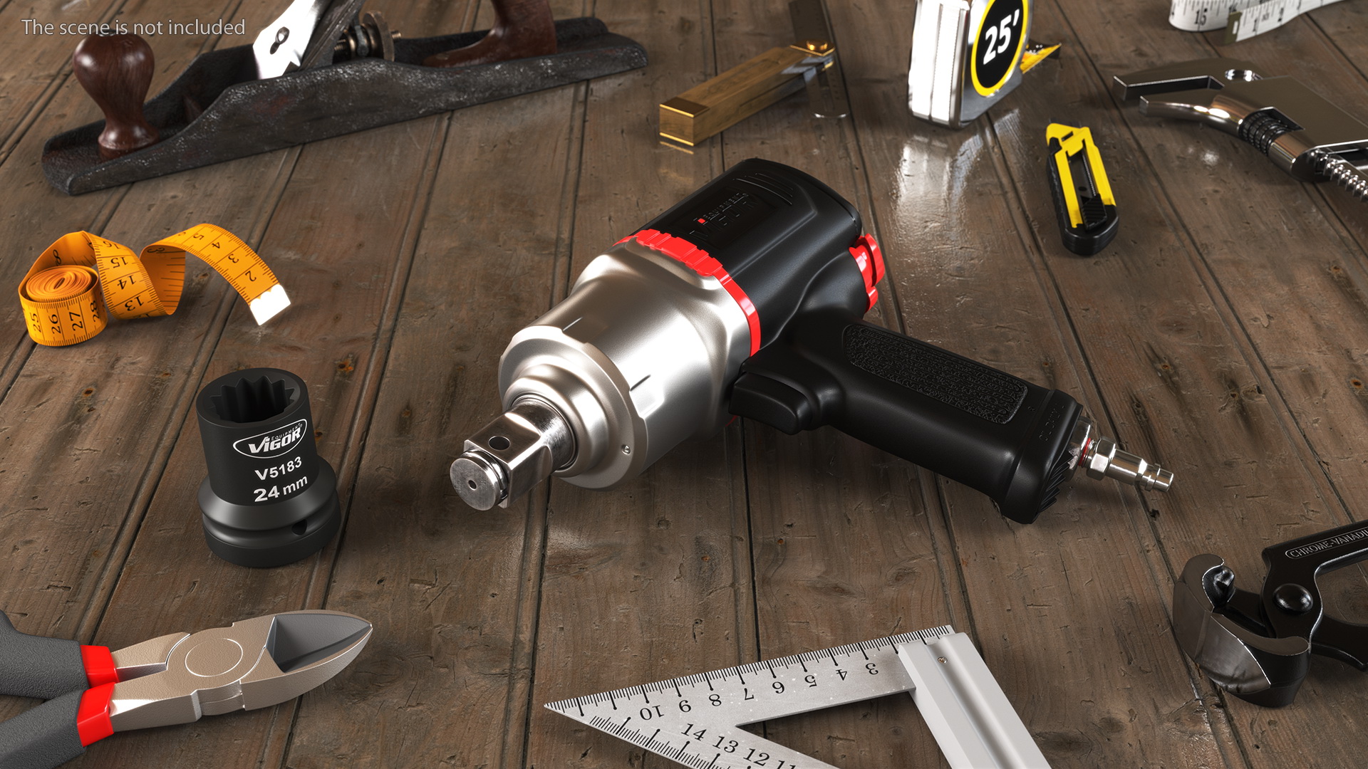 3D Vigor V6899 Air Impact Wrench with Wrench Head