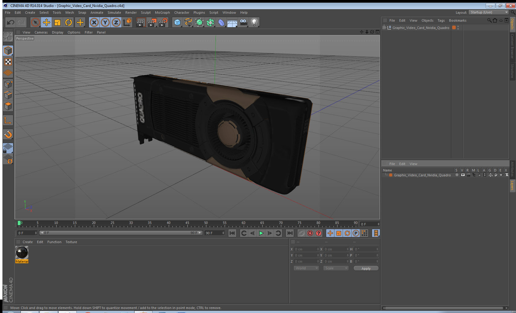 Graphic Video Card Nvidia Quadro 3D
