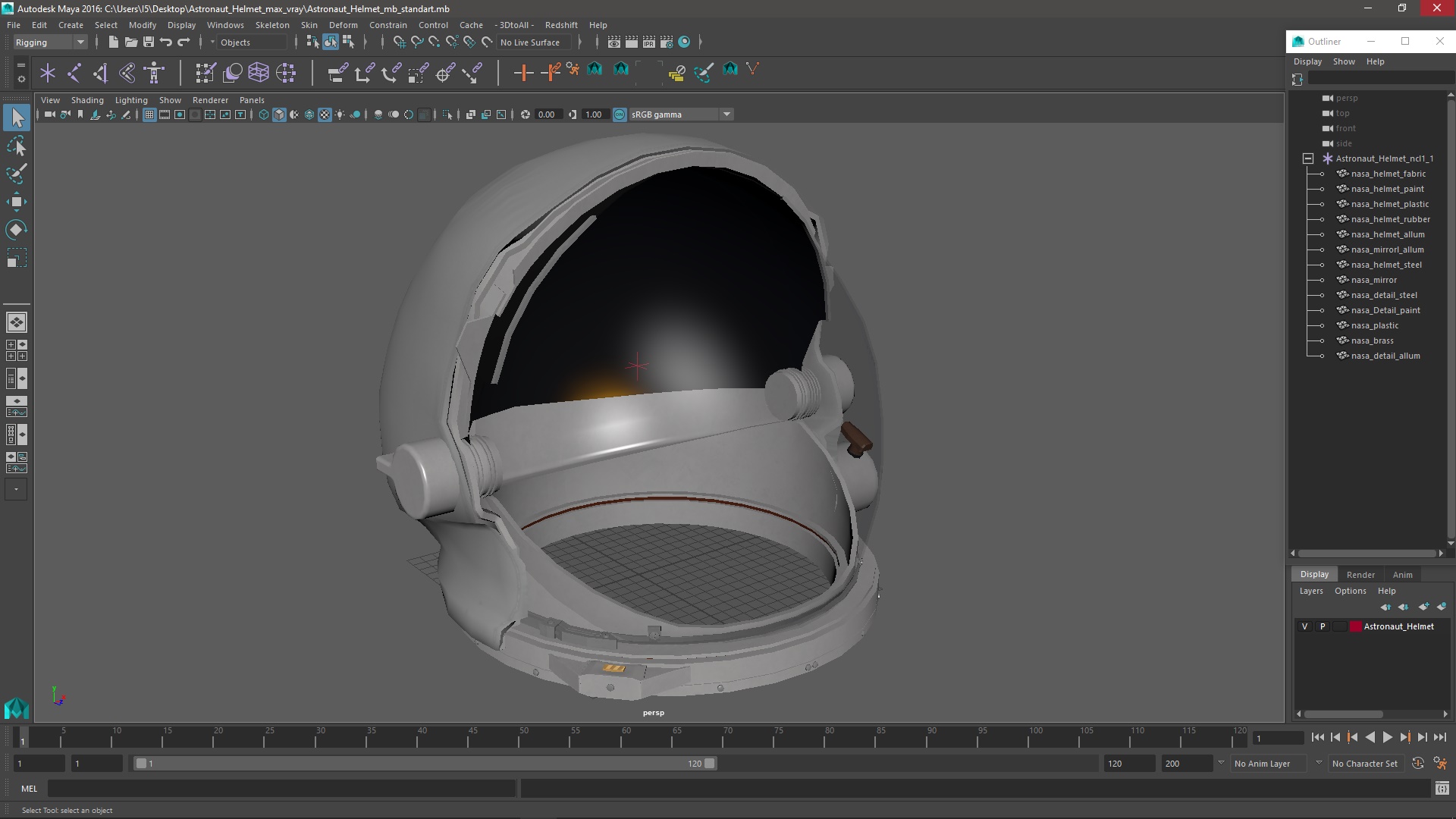 3D Astronaut Helmet