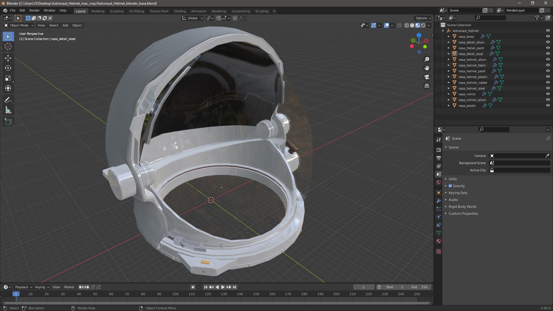 3D Astronaut Helmet