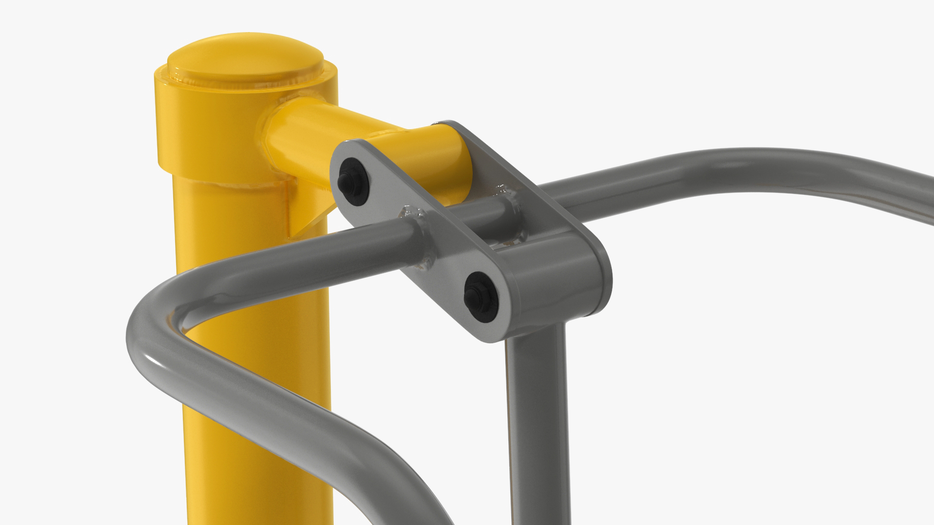 3D Push Chair Outdoor Fitness Equipment Yellow model