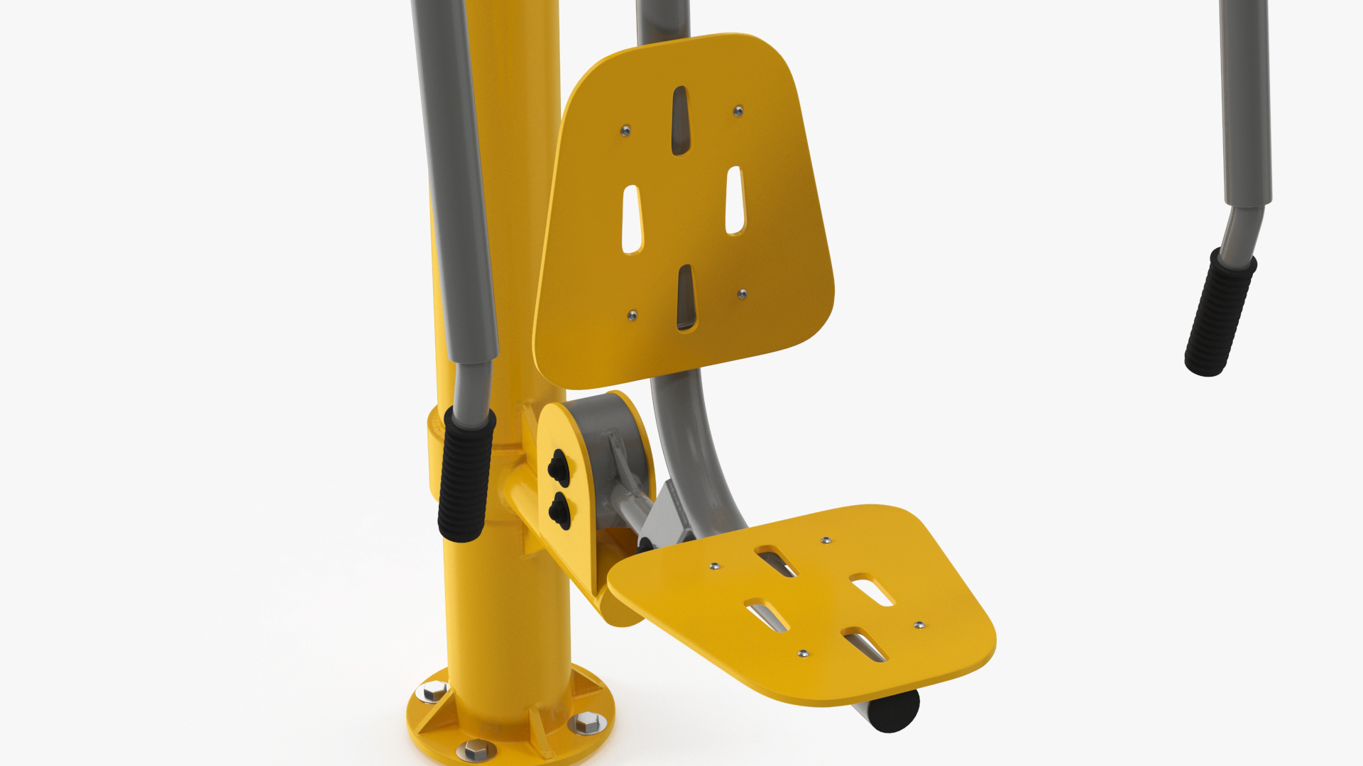 3D Push Chair Outdoor Fitness Equipment Yellow model