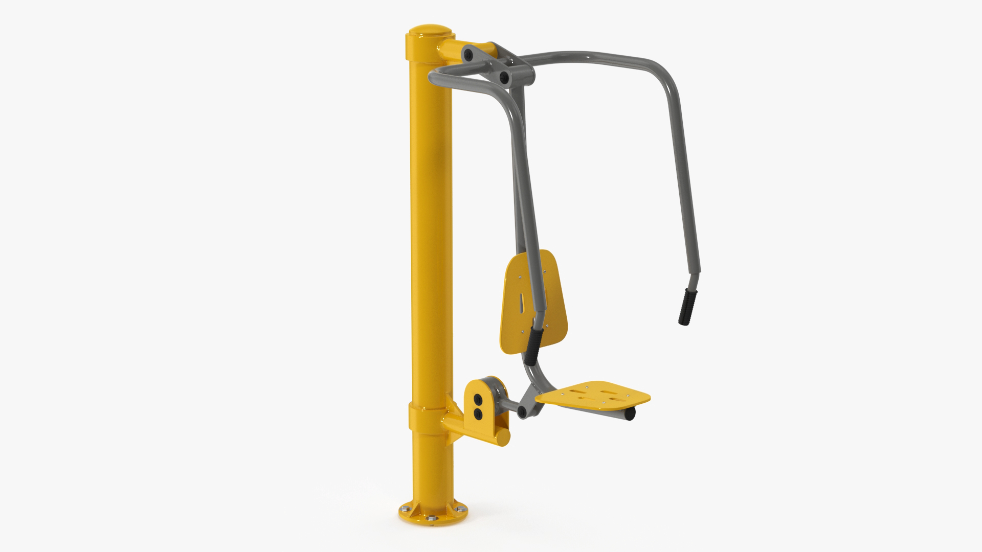 3D Push Chair Outdoor Fitness Equipment Yellow model