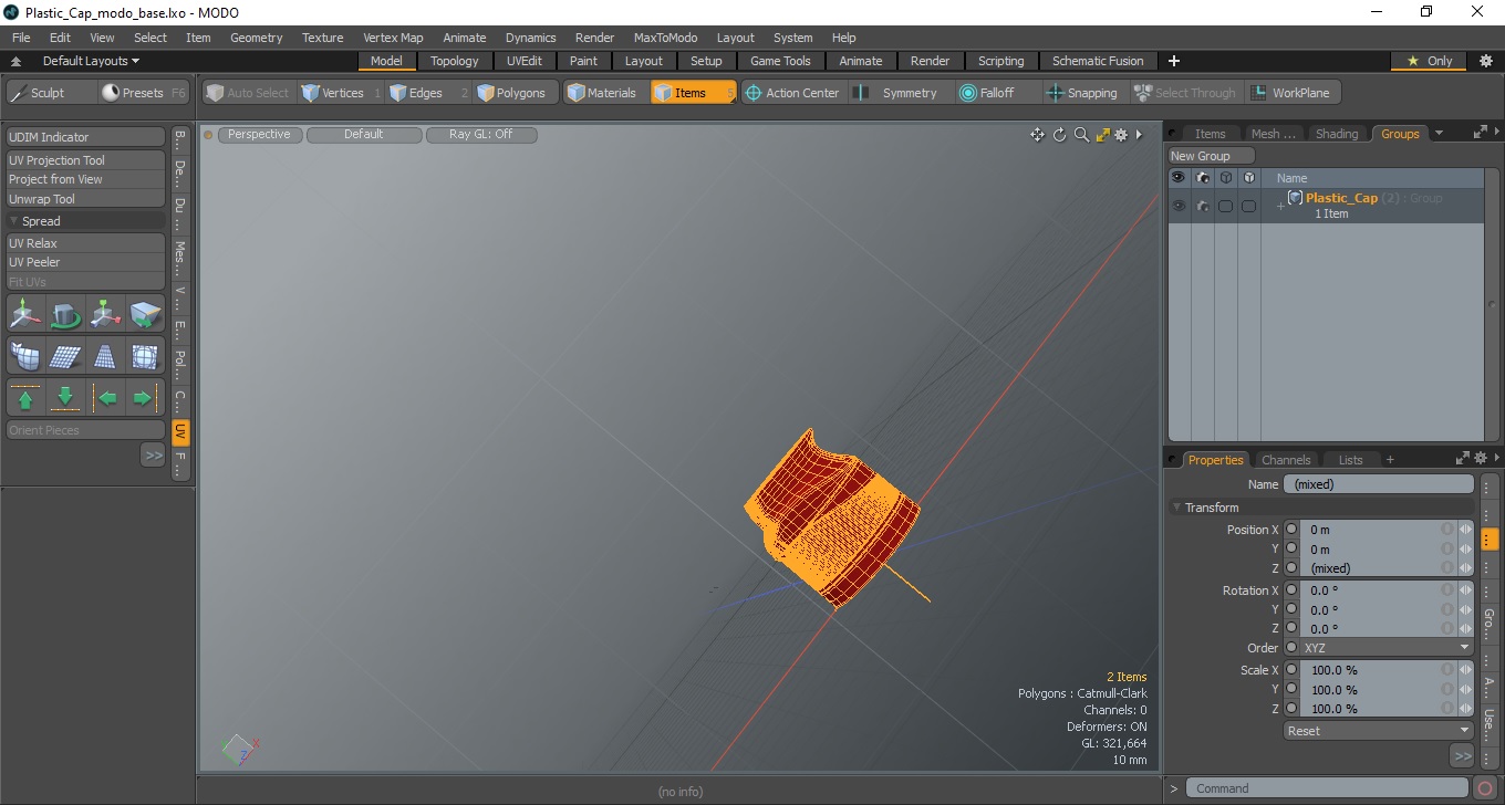 3D Plastic Cap