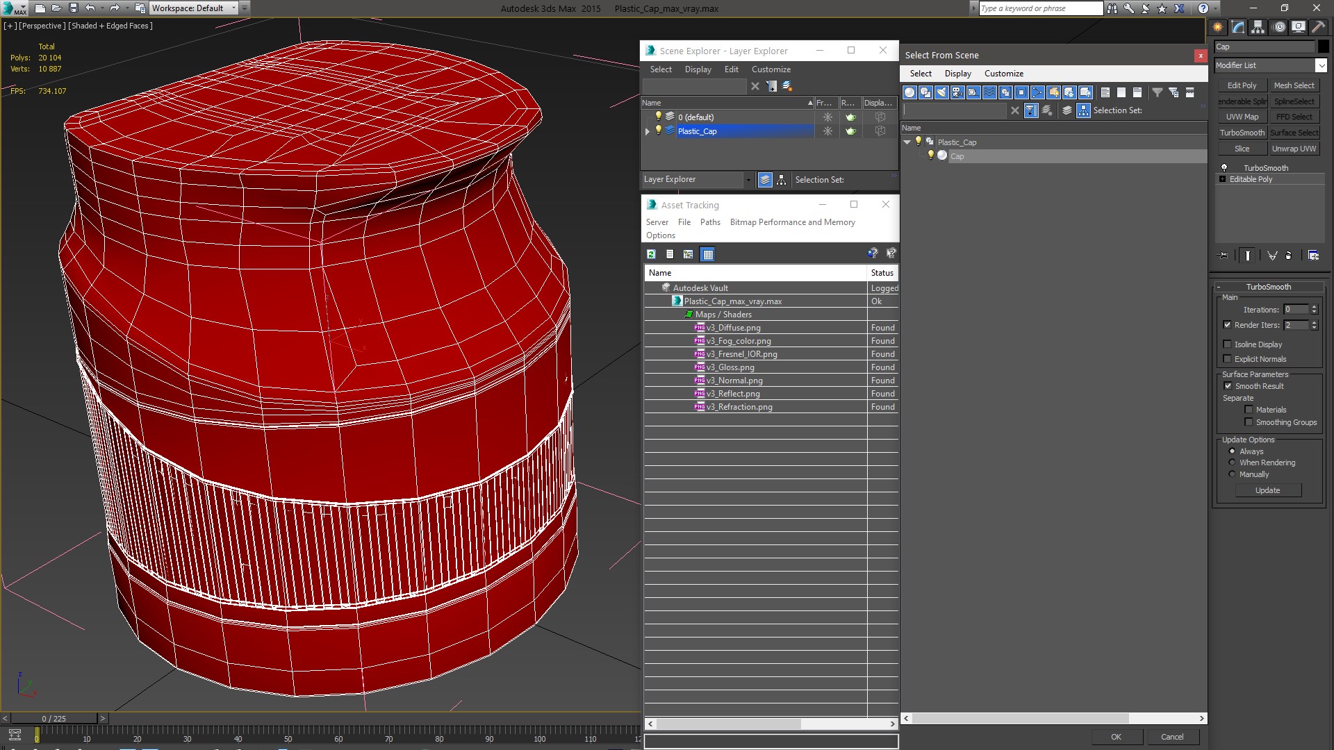 3D Plastic Cap