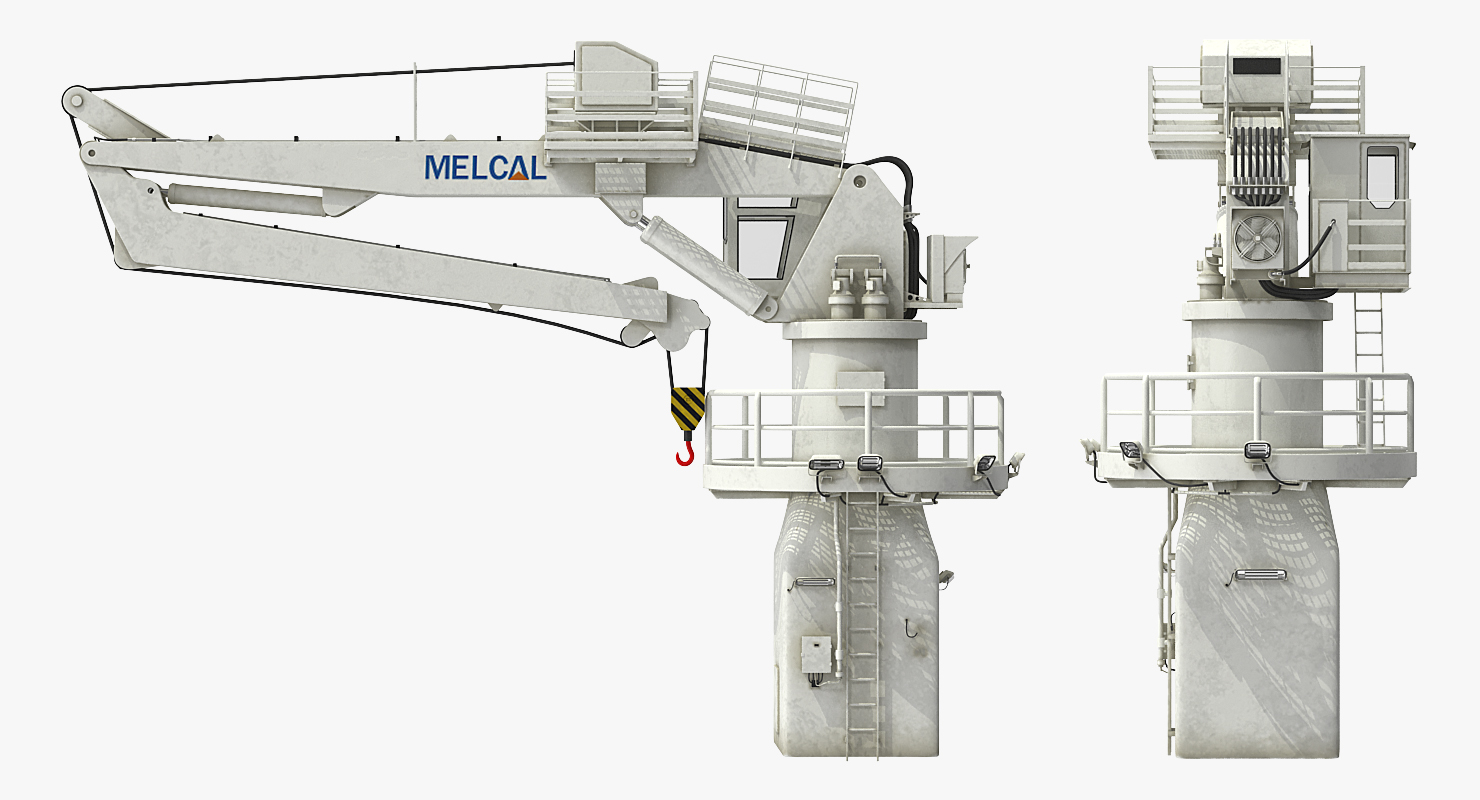 3D Crane on Ship model
