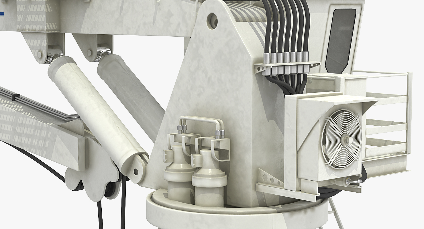 3D Crane on Ship model