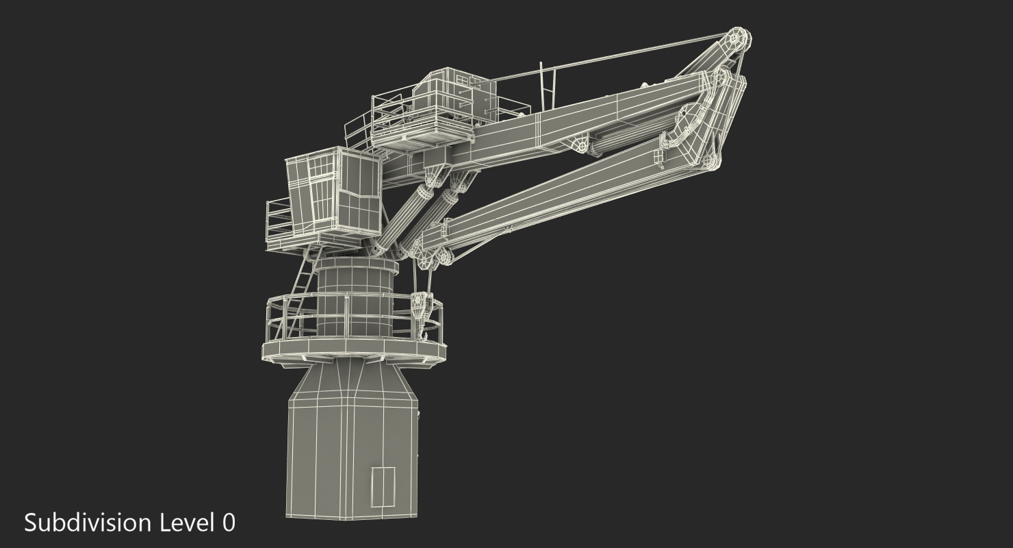3D Crane on Ship model
