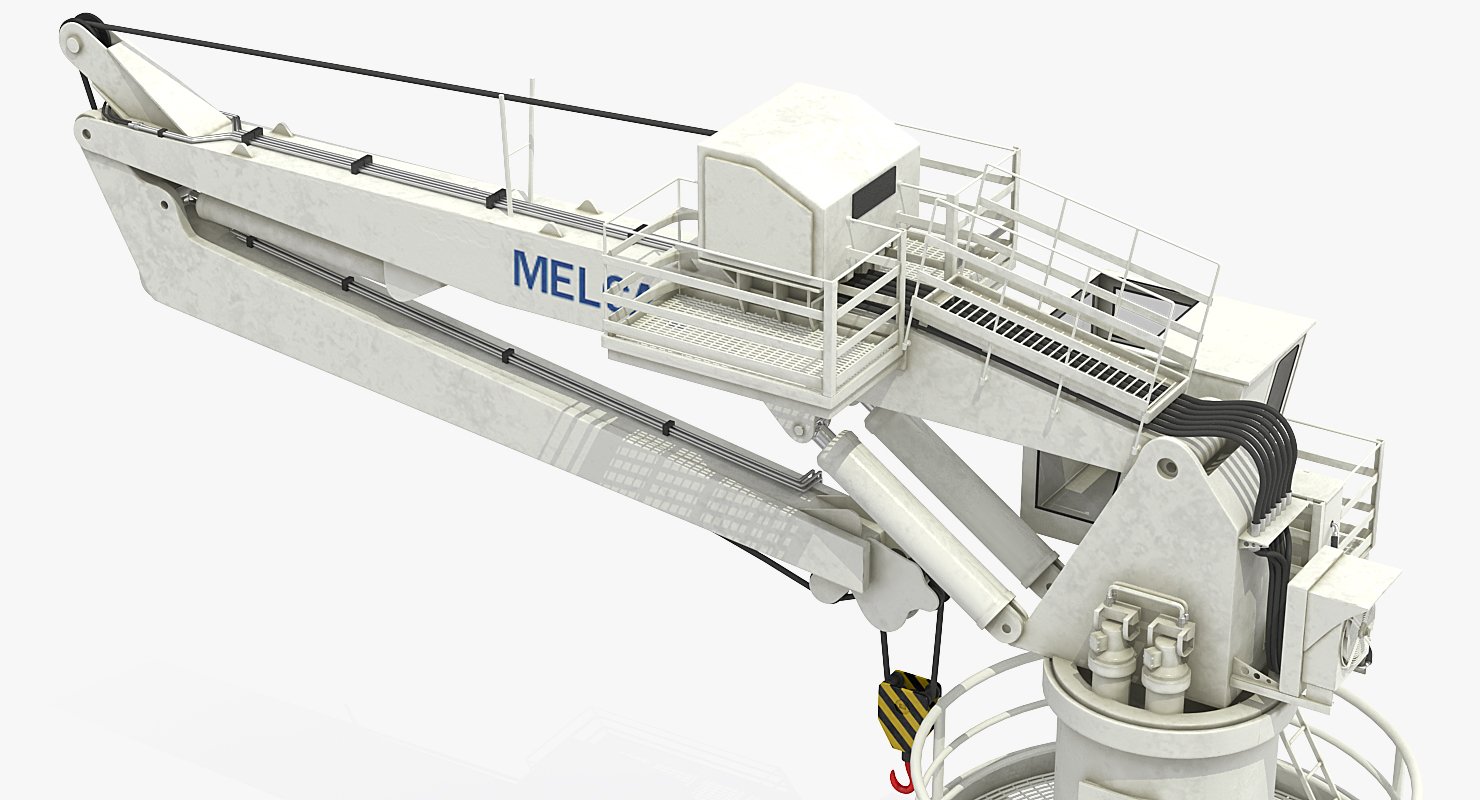 3D Crane on Ship model