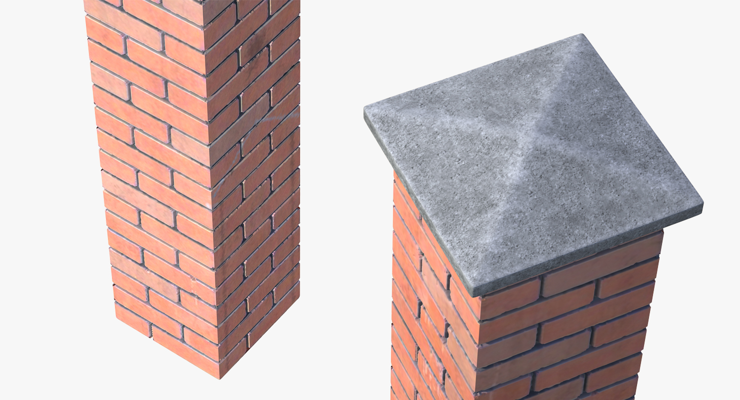 Brick Pillar 3D