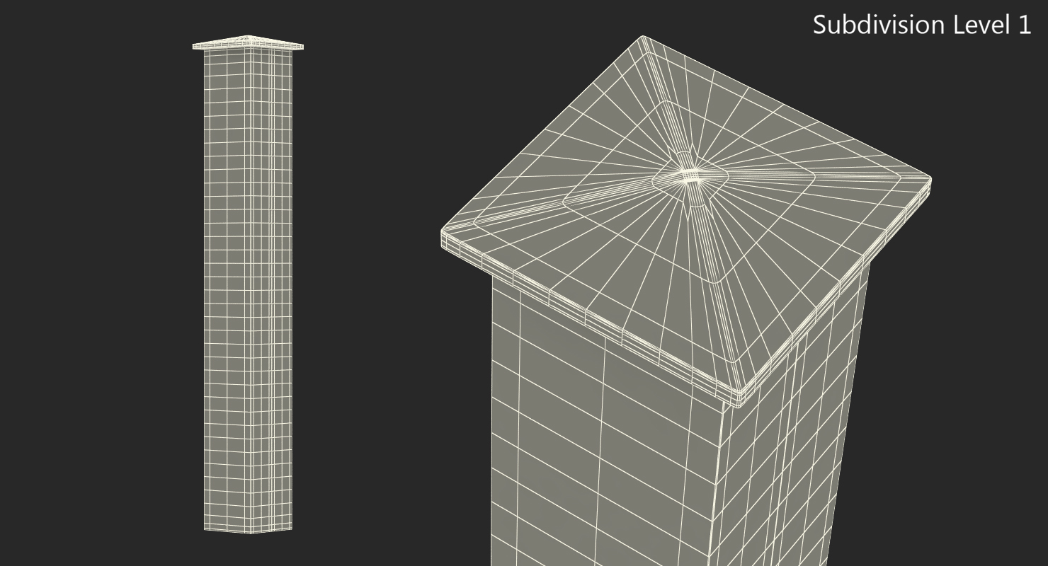 Brick Pillar 3D
