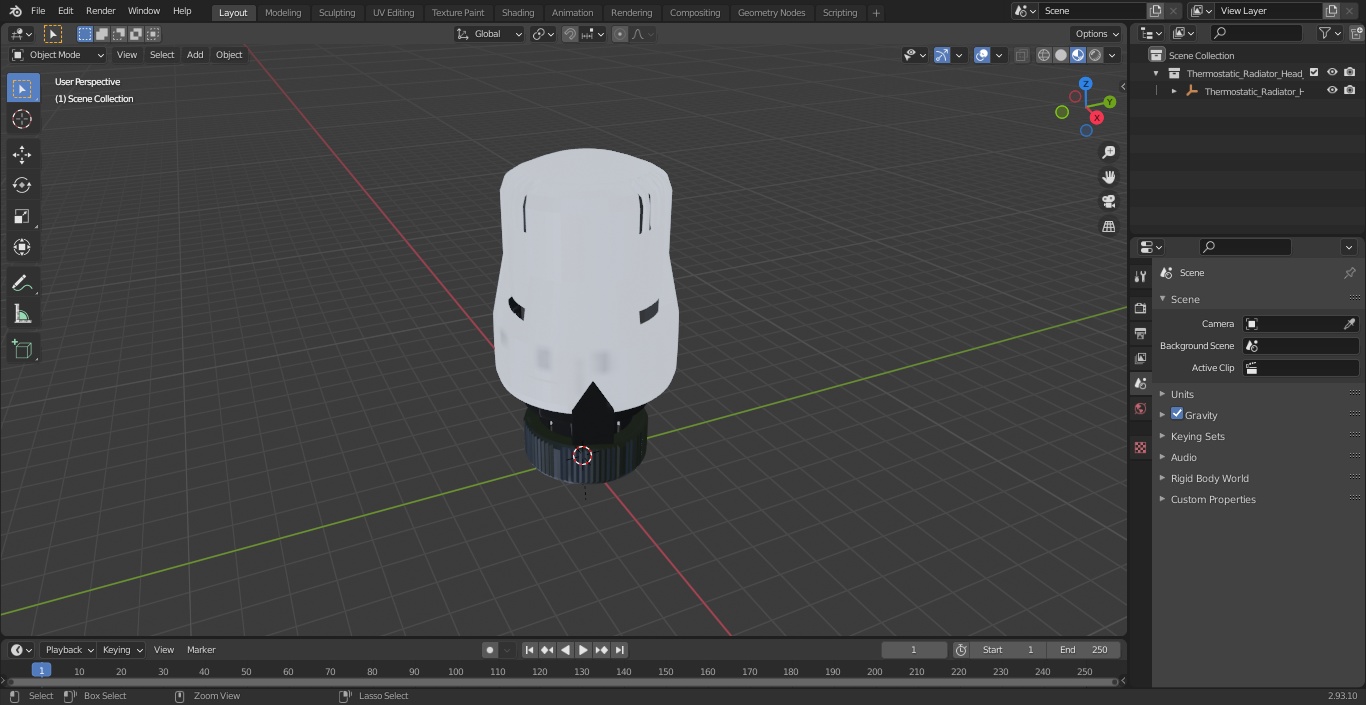 3D Thermostatic Radiator Head