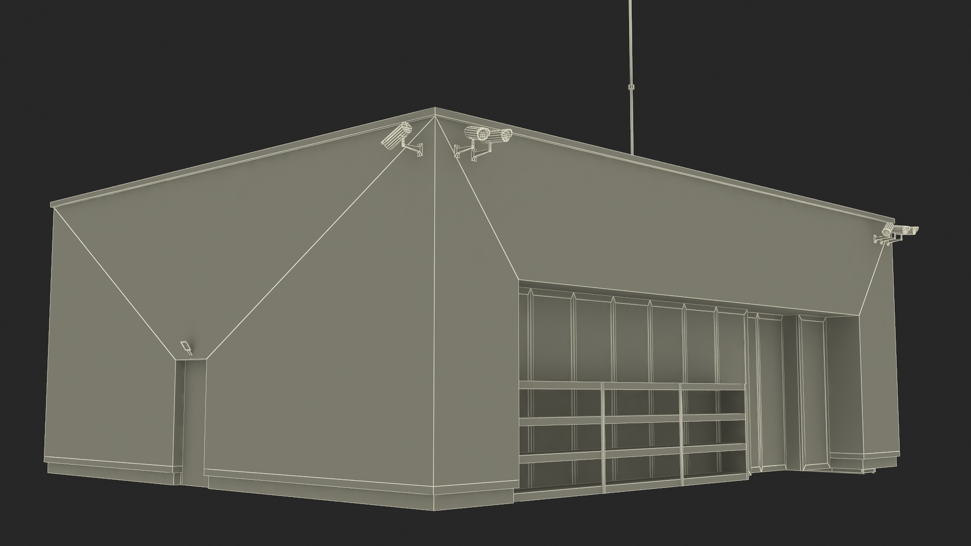 3D Small Burger Shop Building