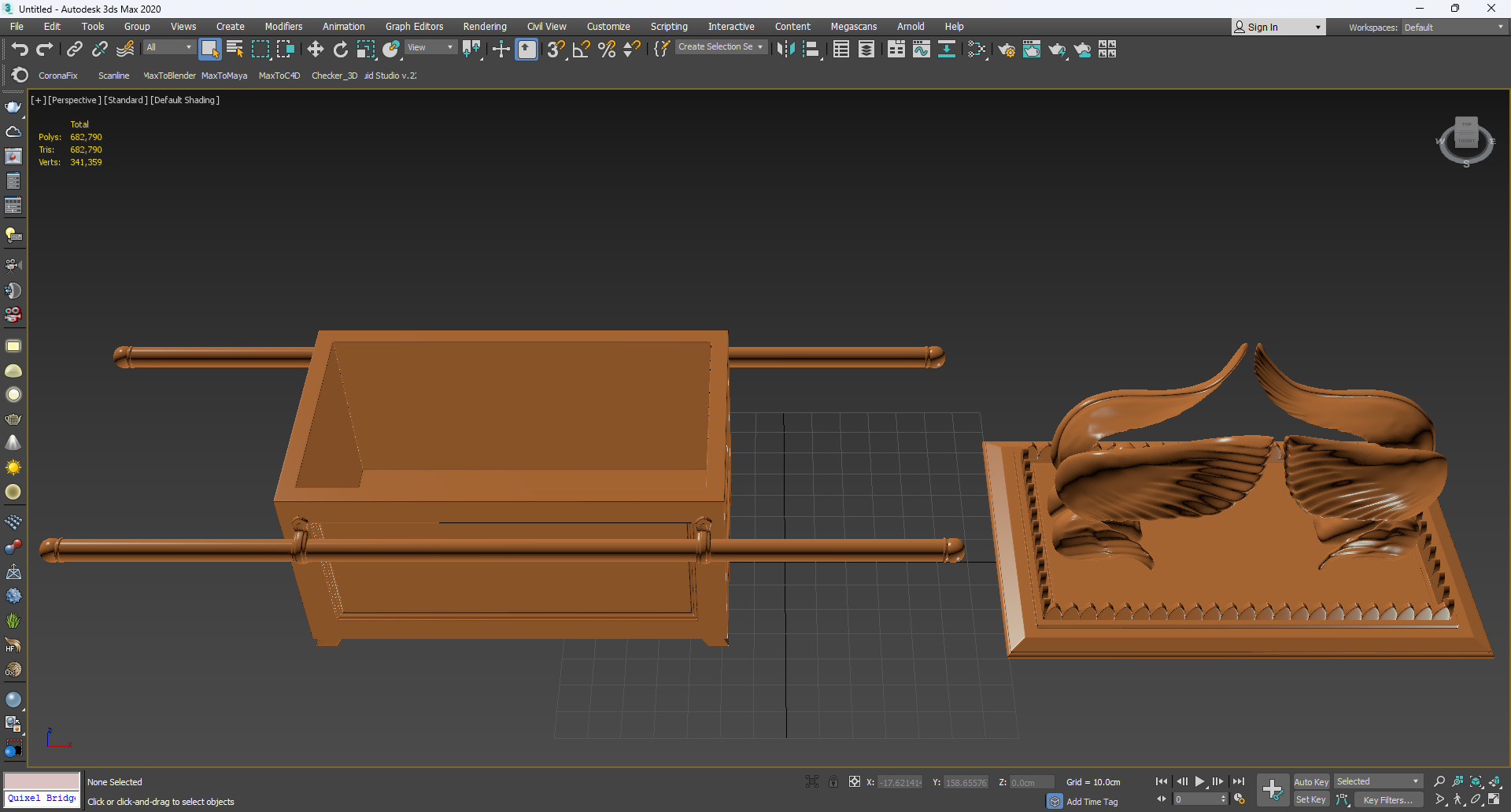 Arc of the Covenant Ancient Artifact for 3D Print 3D model