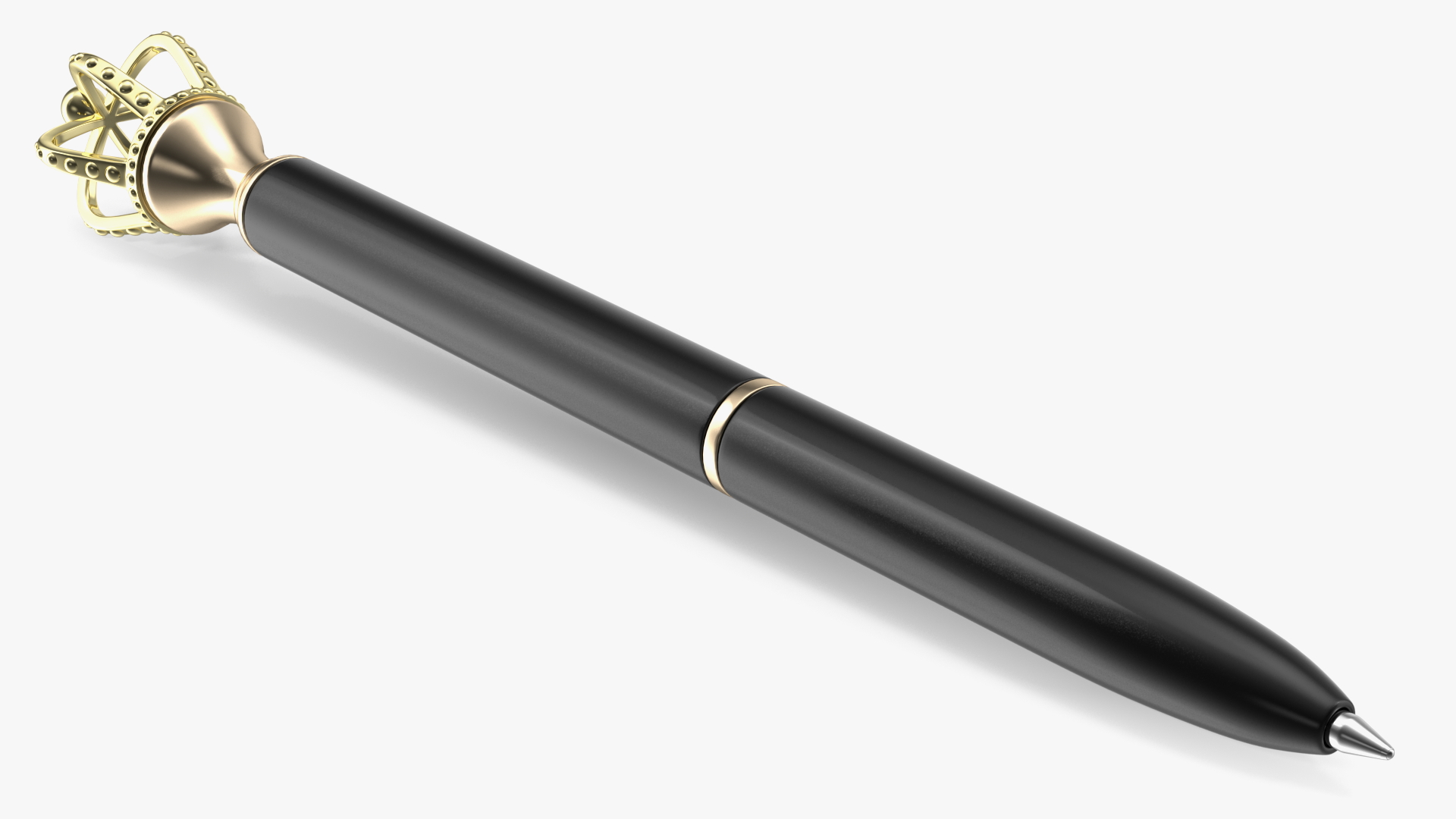 3D model King Crown Ballpoint Pen Black