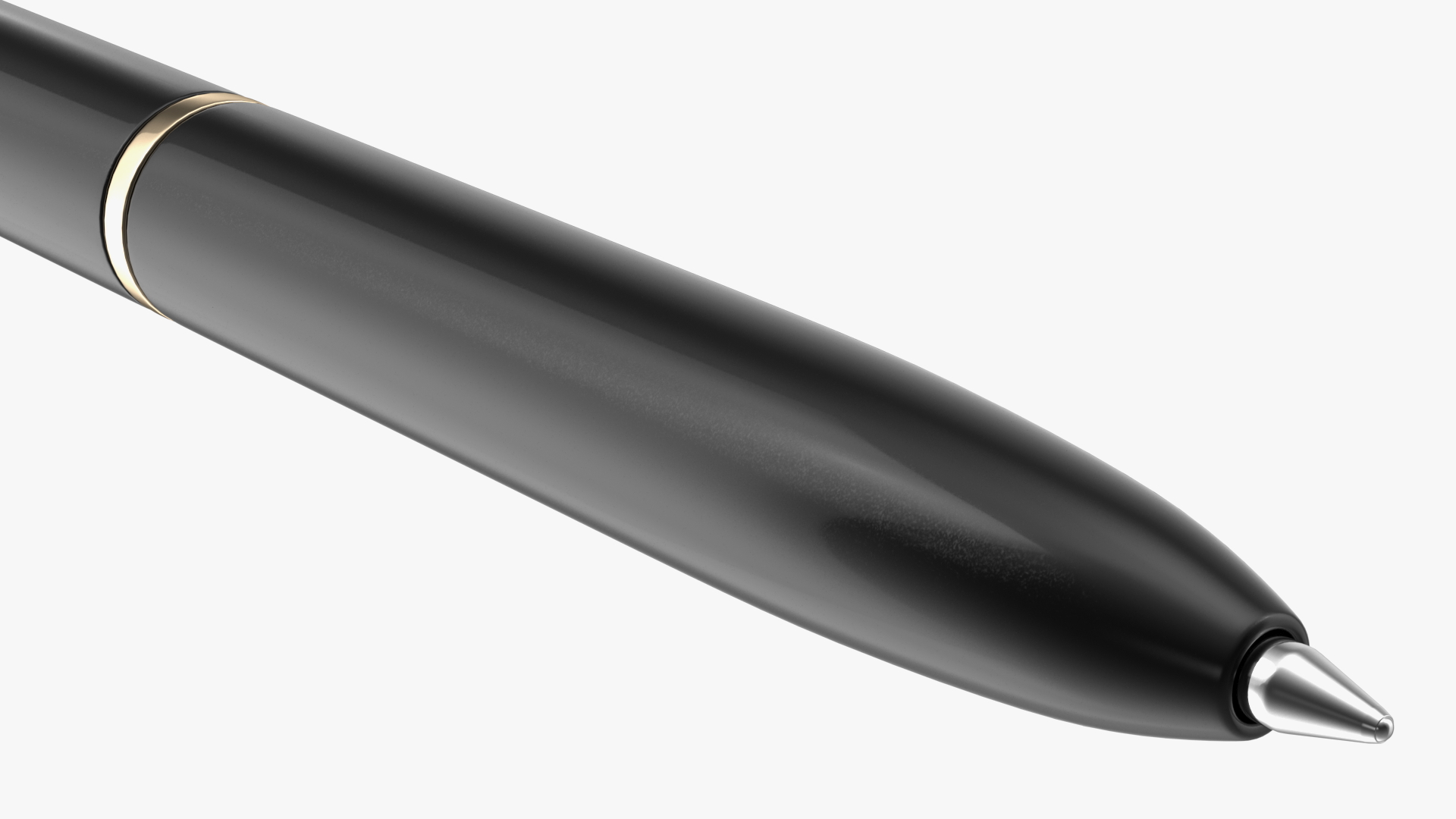 3D model King Crown Ballpoint Pen Black