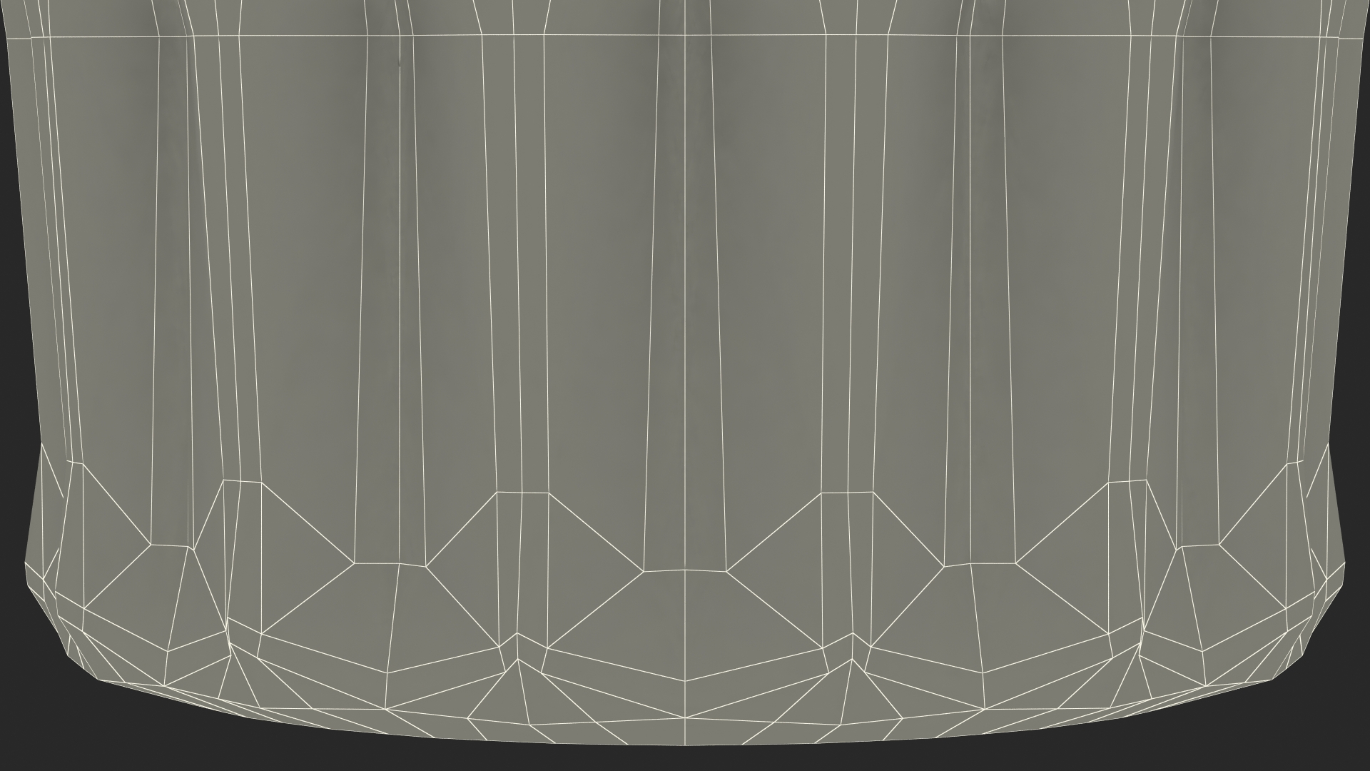 3D Faceted Shot Glass model