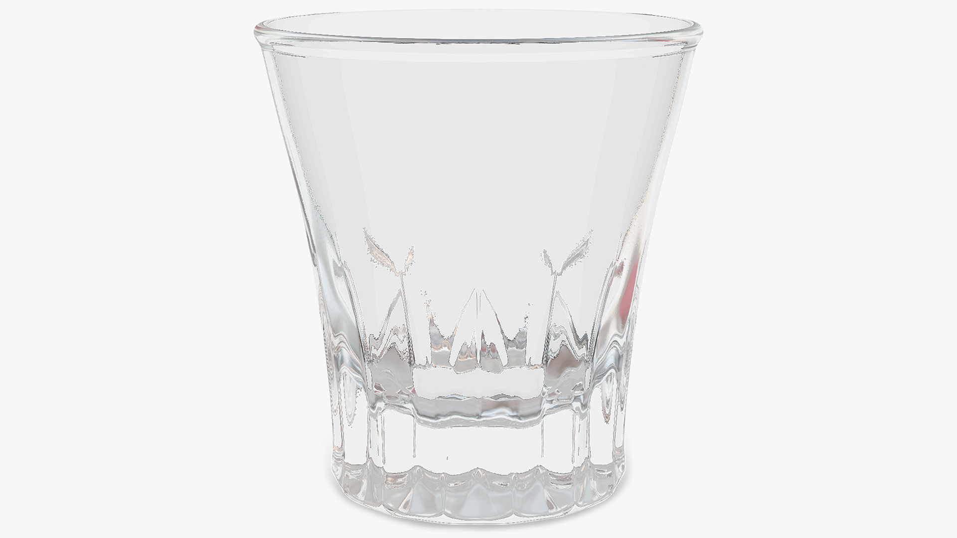 3D Faceted Shot Glass model