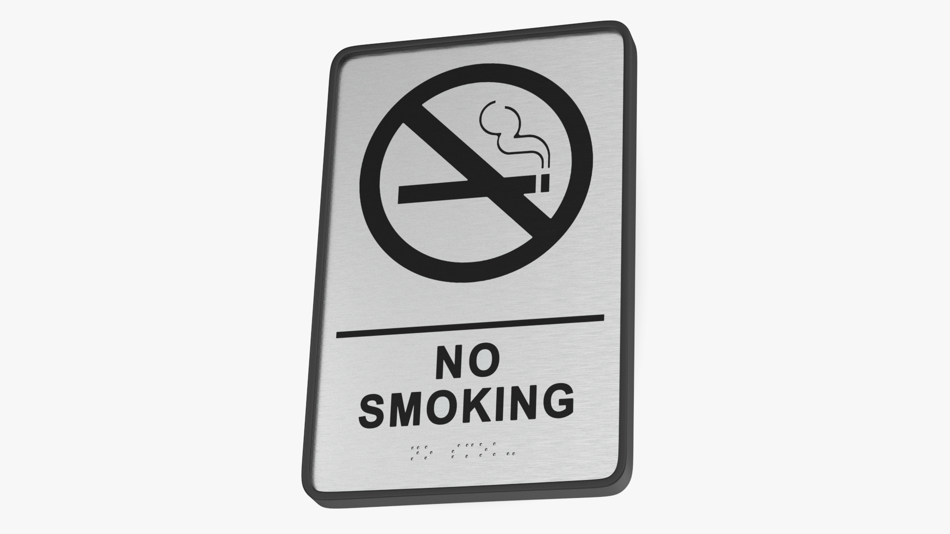 3D model No Smoking Sign