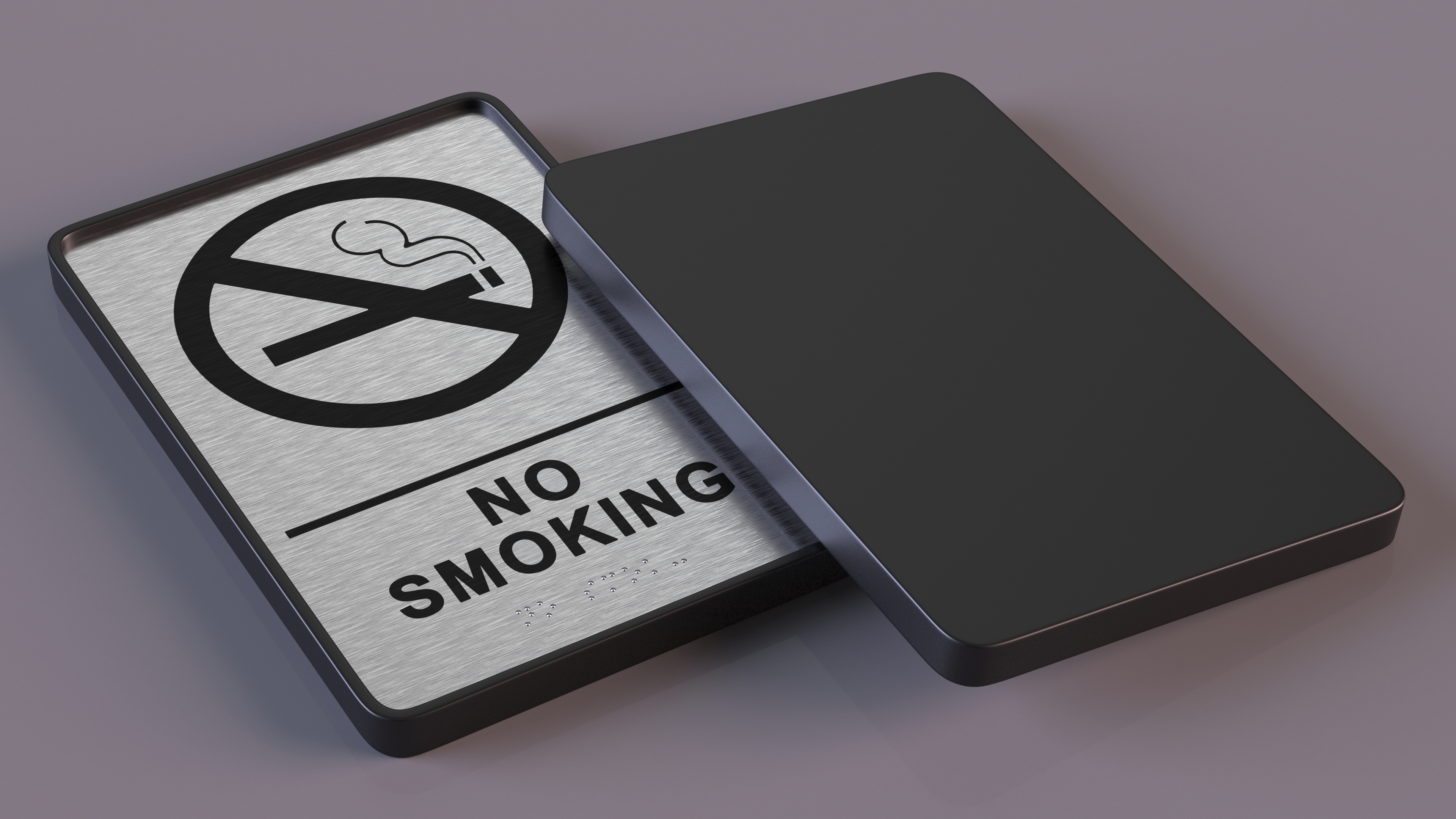 3D model No Smoking Sign