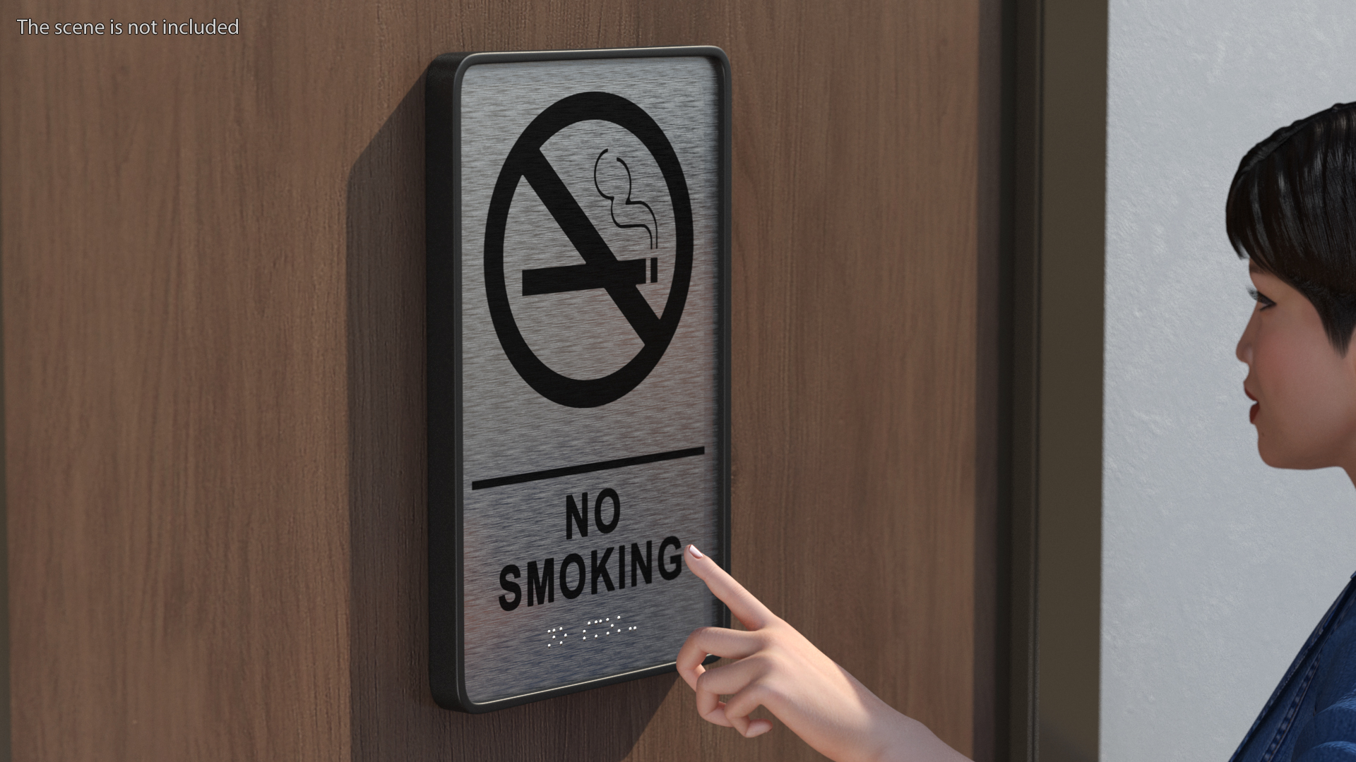 3D model No Smoking Sign