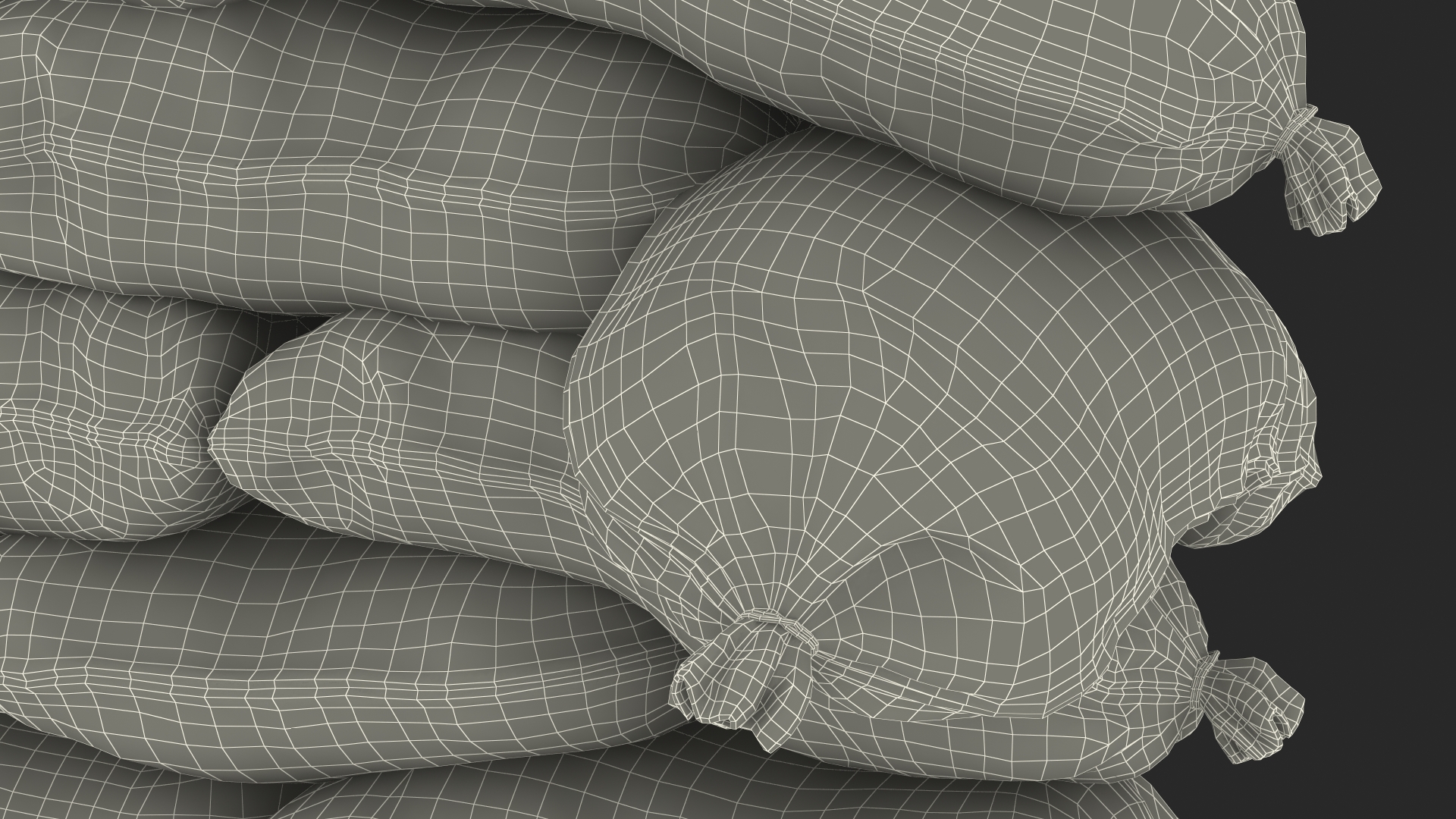 3D Polypropylene Sandbag Barricade