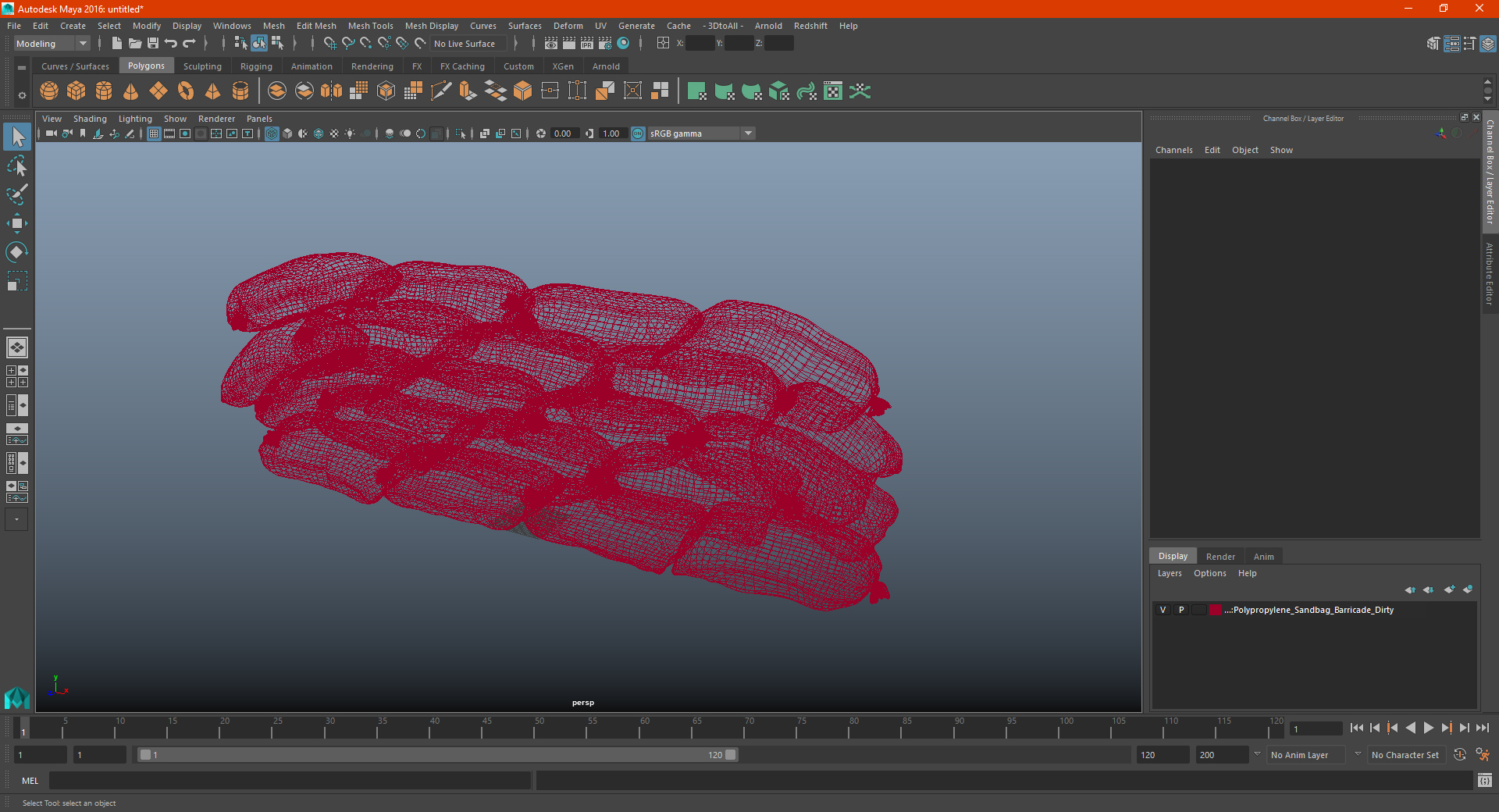 3D Polypropylene Sandbag Barricade