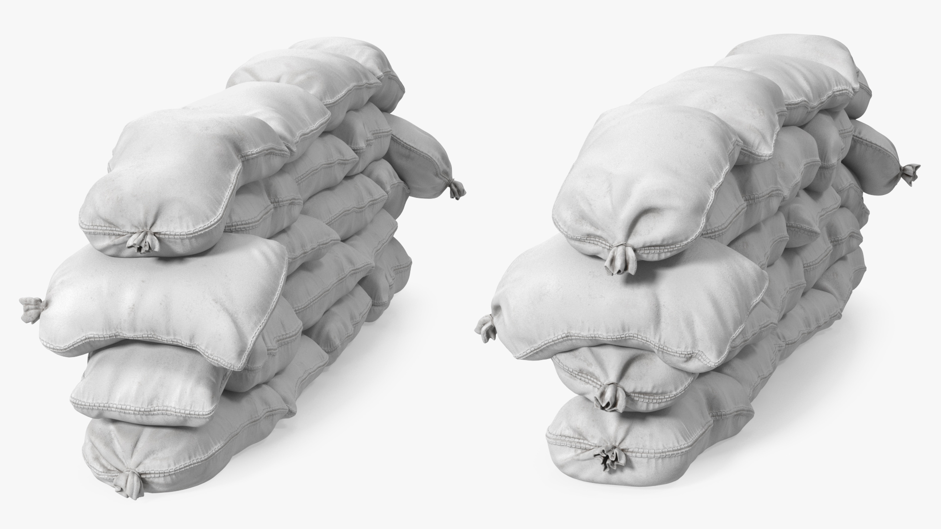 3D Polypropylene Sandbag Barricade