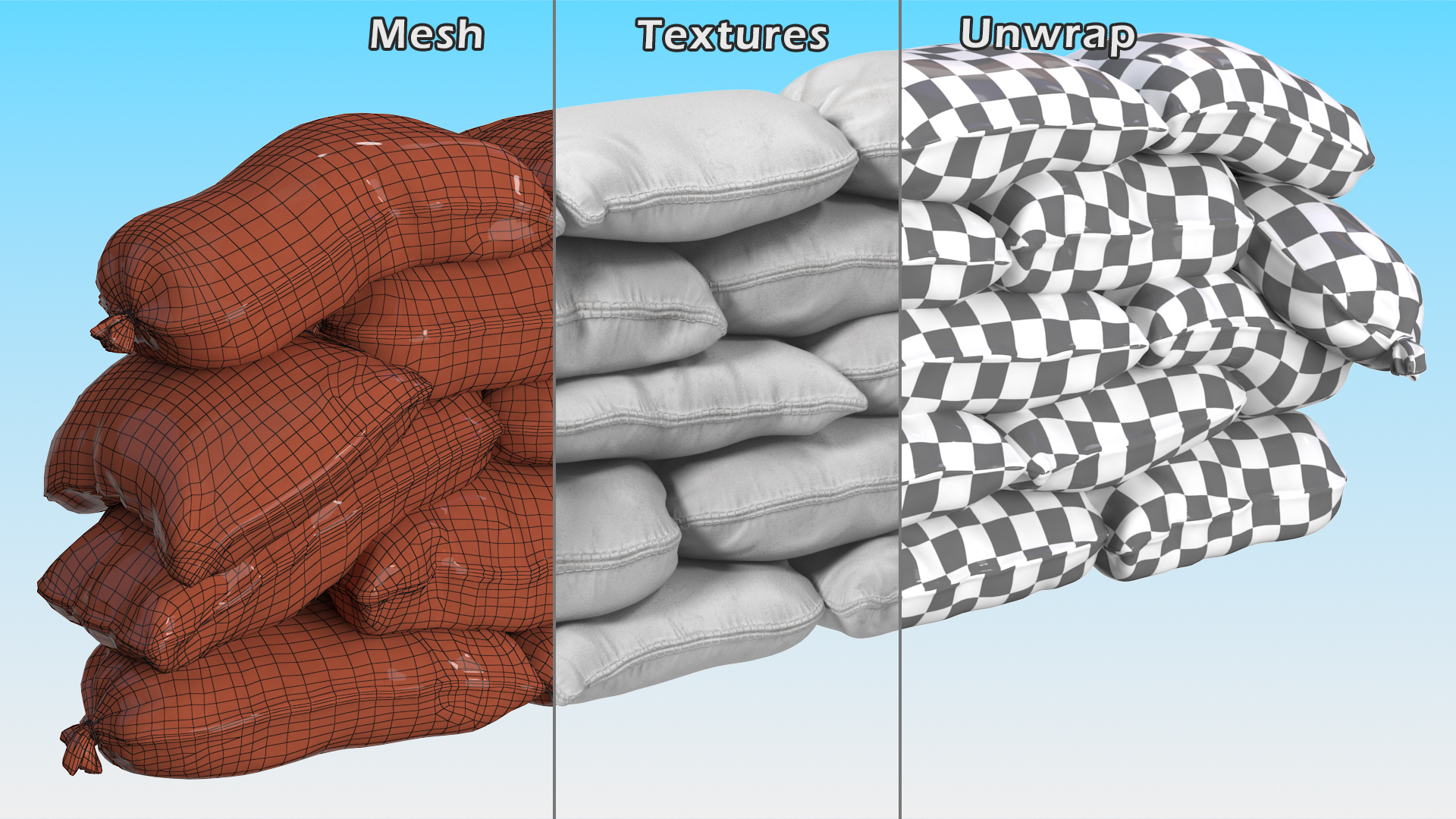 3D Polypropylene Sandbag Barricade