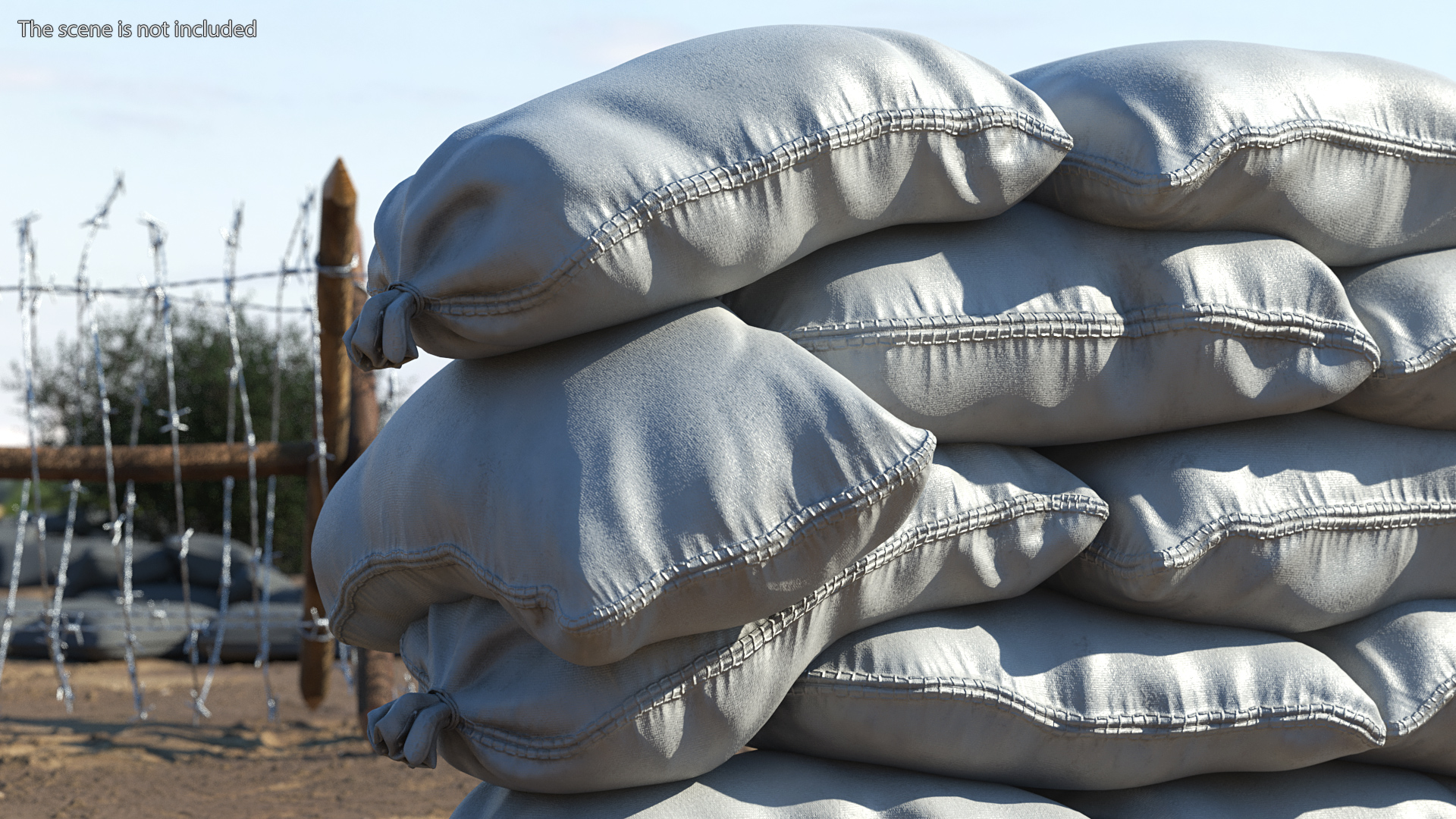 3D Polypropylene Sandbag Barricade