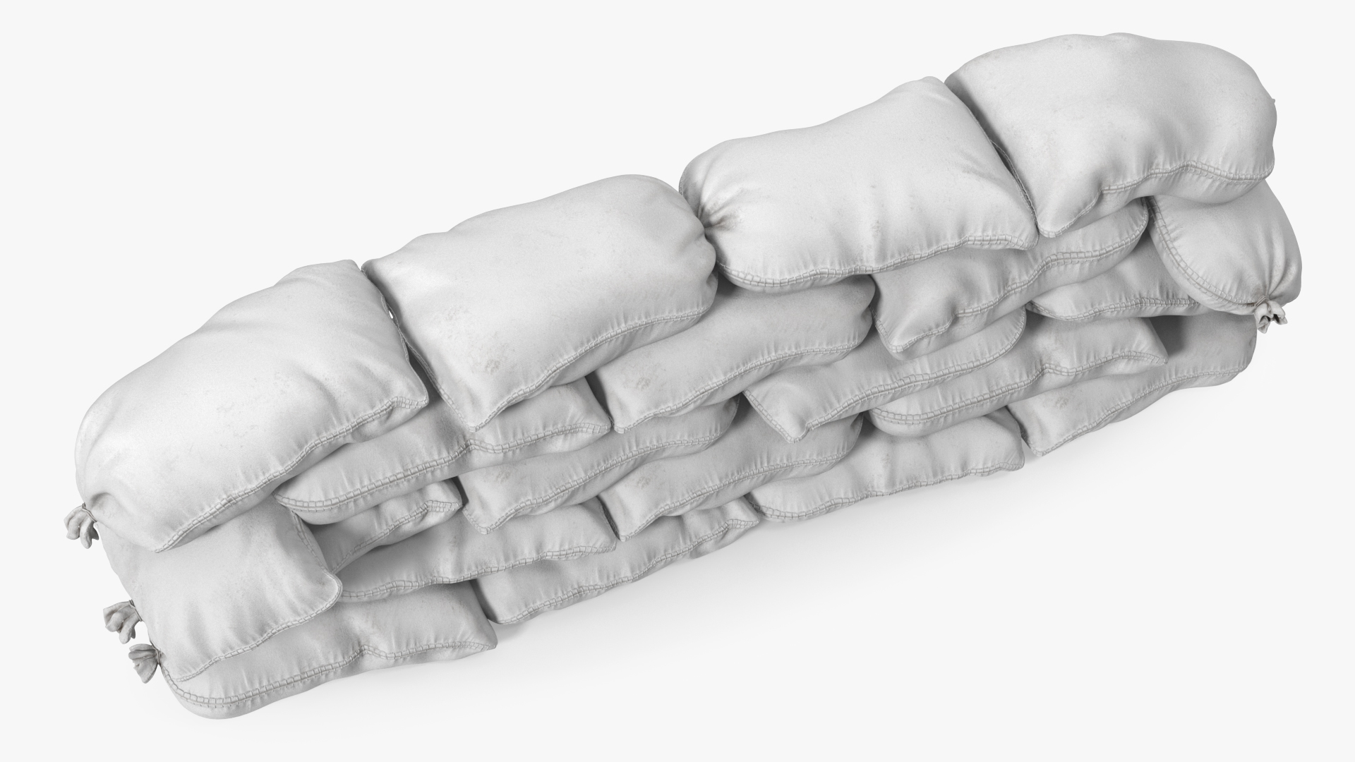 3D Polypropylene Sandbag Barricade