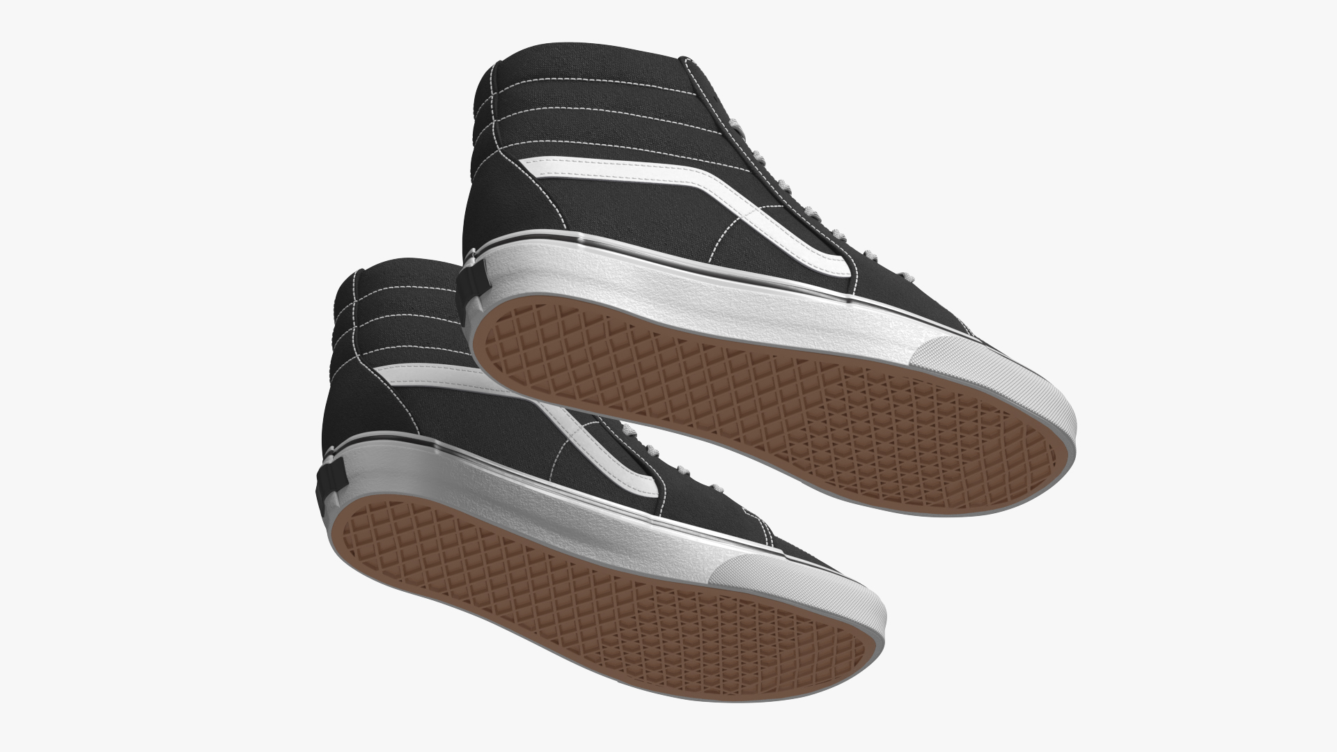 High Top Canvas Street Sneakers Black - view 6
