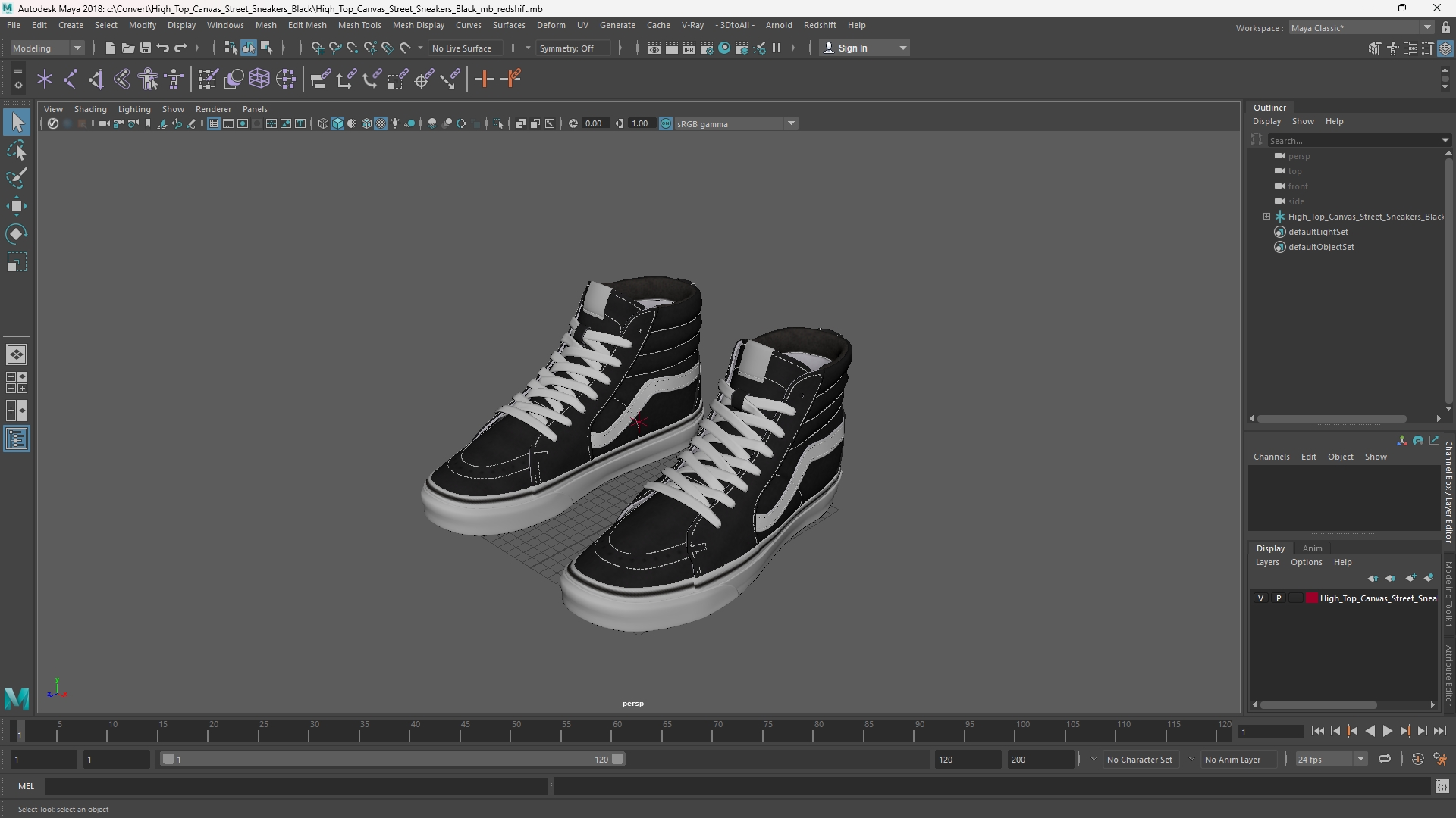 High Top Canvas Street Sneakers Black - view 11
