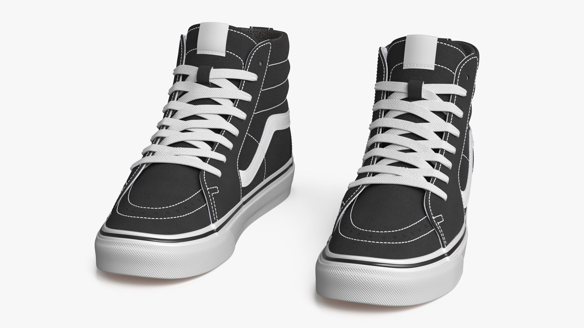 High Top Canvas Street Sneakers Black - view 2