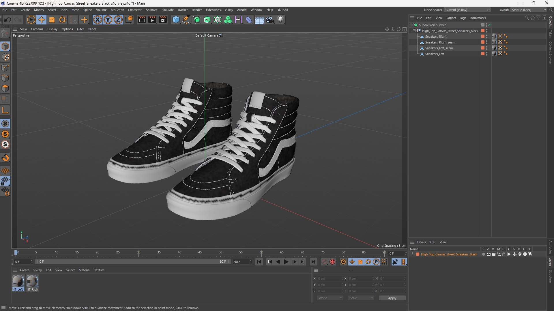 High Top Canvas Street Sneakers Black - view 12